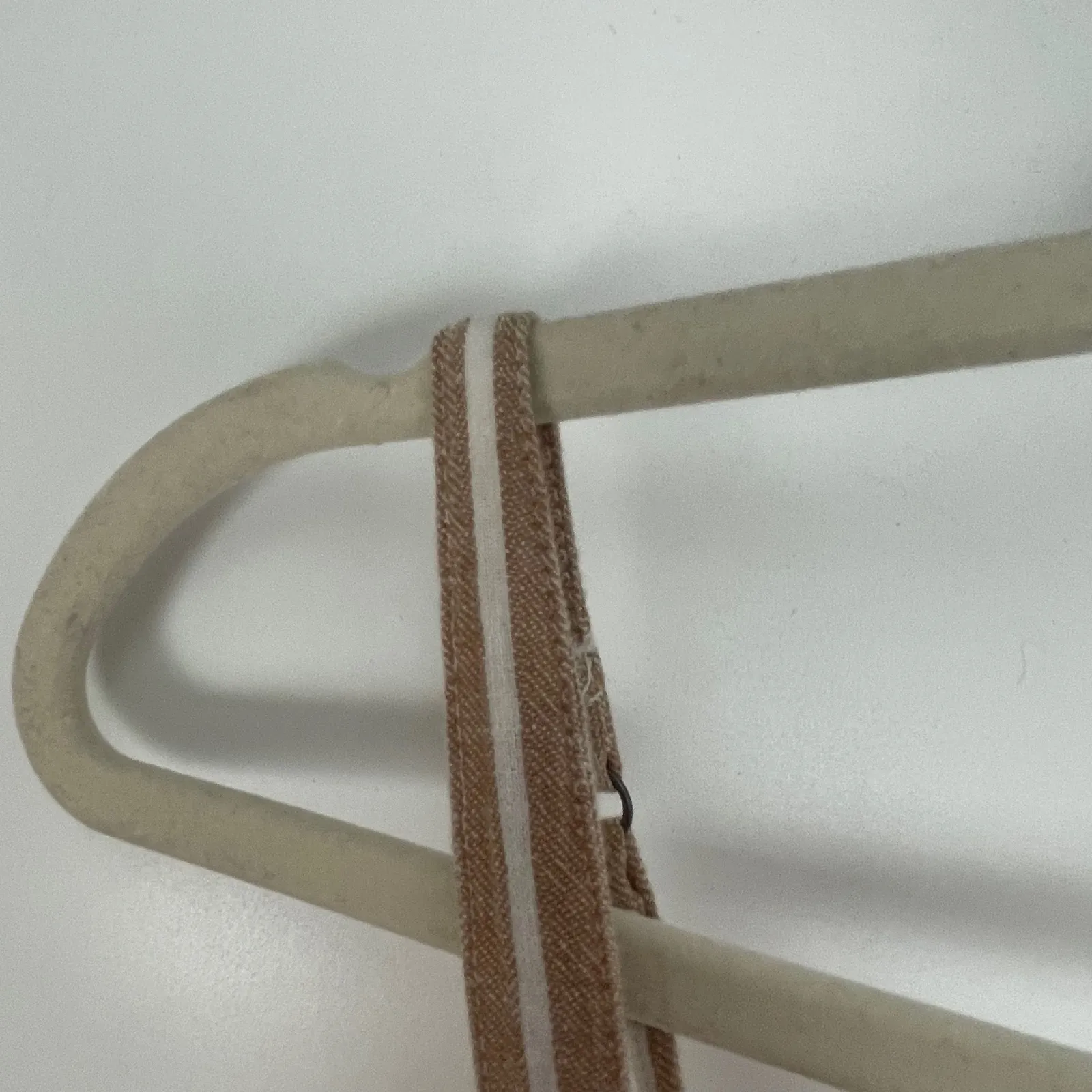 Abercrombie & Fitch Women's Tan White Striped Tie-Front Cutout Jumpsuit Size XS - Image 5