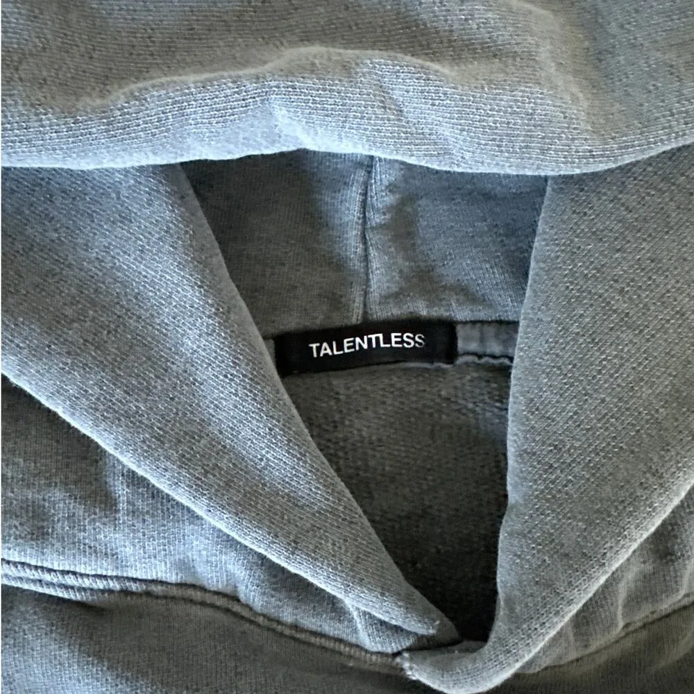 Talentless  - Basic Hoodie in Gray - Image 3