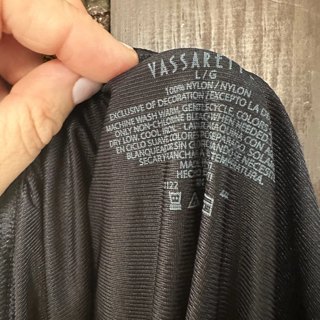 Vassarette Y2K Era Black Half Slip Size Large 100% Nylon - Image 4