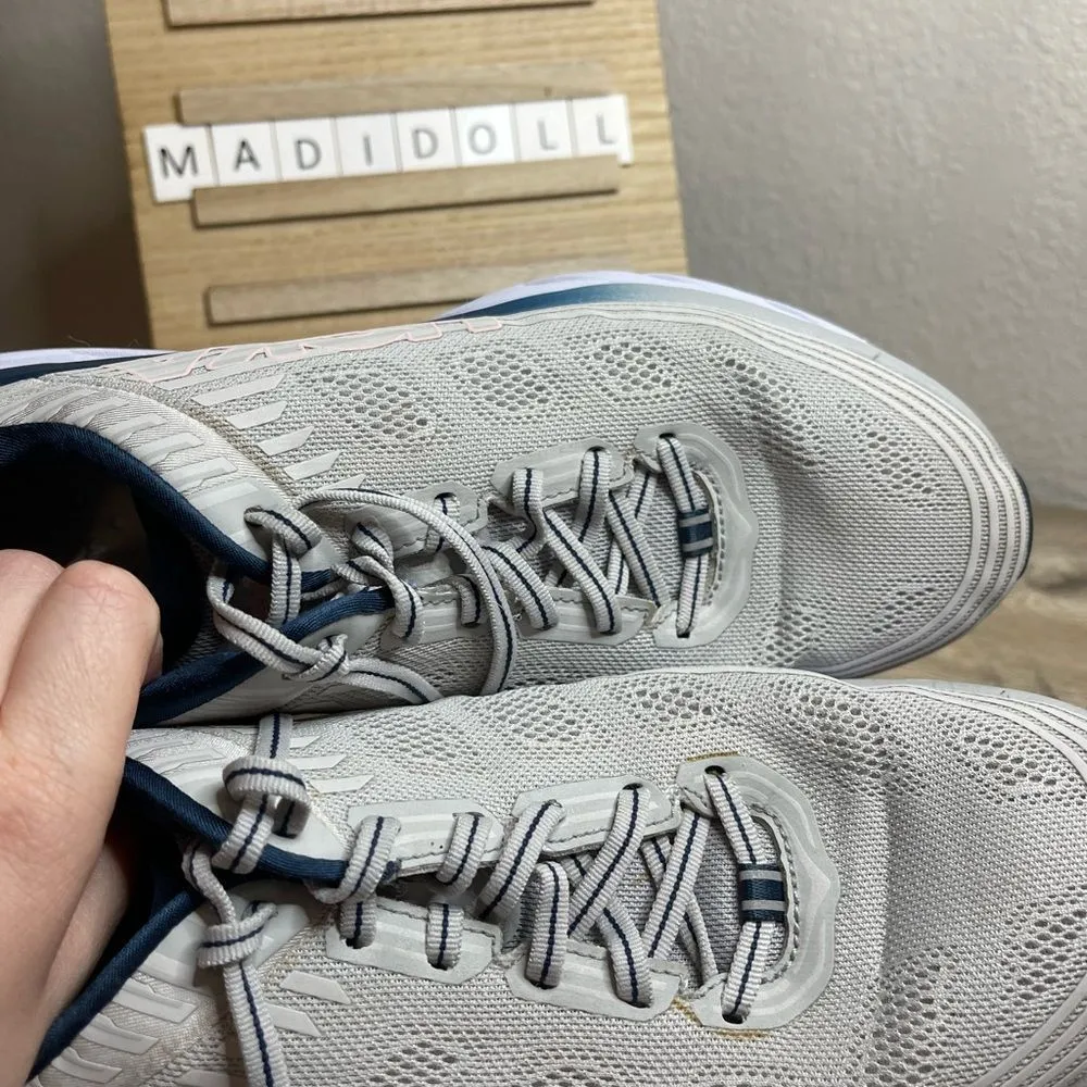 Hoka One One Bondi 6 Grey Blue Sneakers Shoes - Image 4