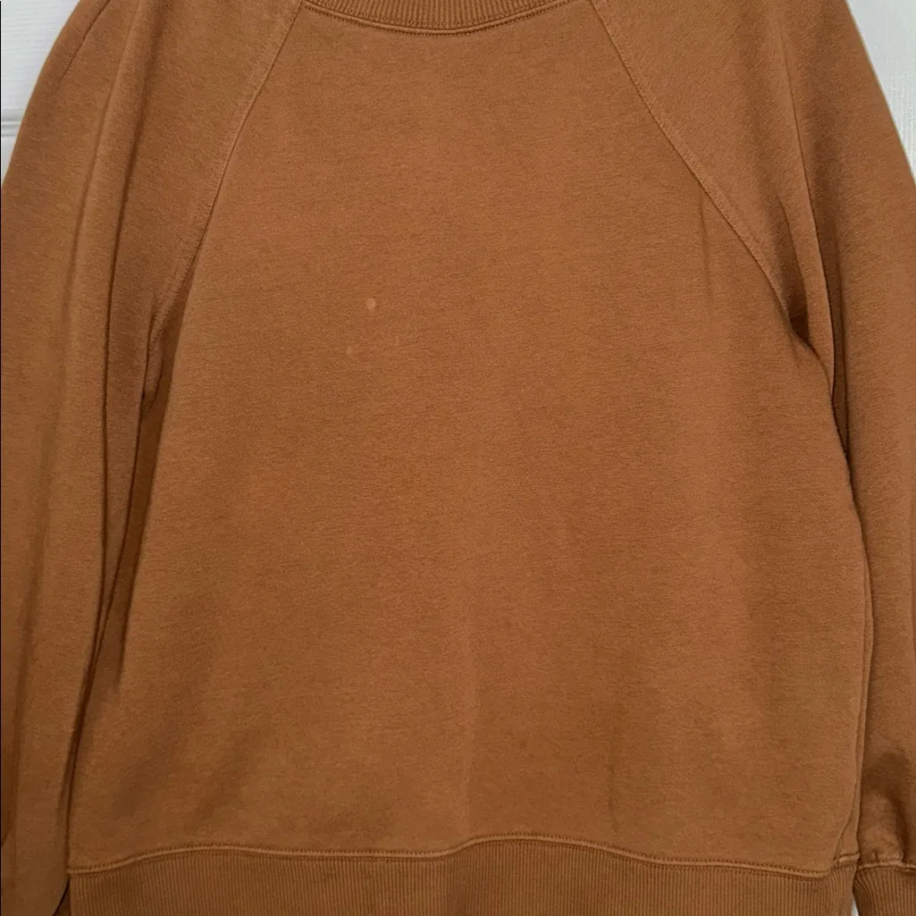 Banana Republic Women’s Cinnamon Brown Fleece Mockneck 2 pc Sweatsuit Size Med - Image 4