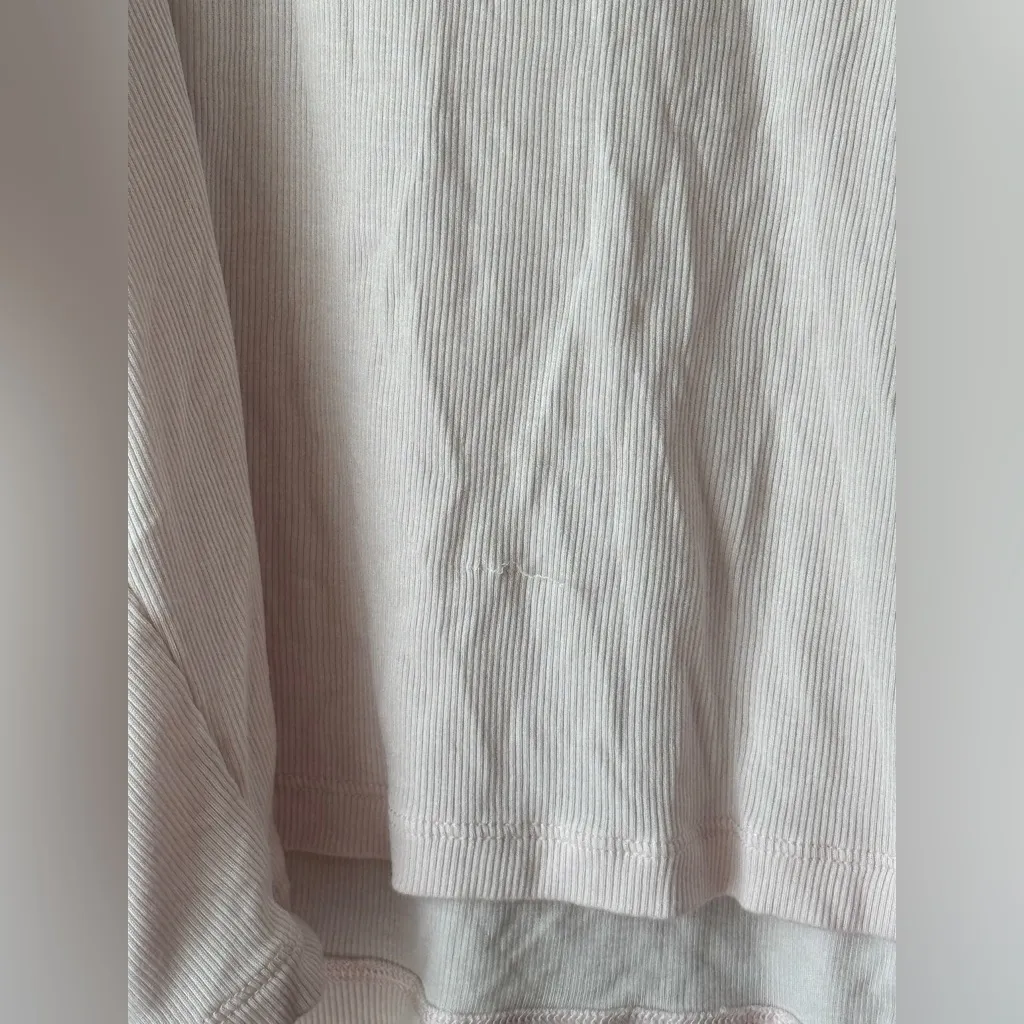 Aritzia Sunday Best ReRib tank top ribbed scoop crop sinch seamless lilac bloom Pink Size L - Image 8