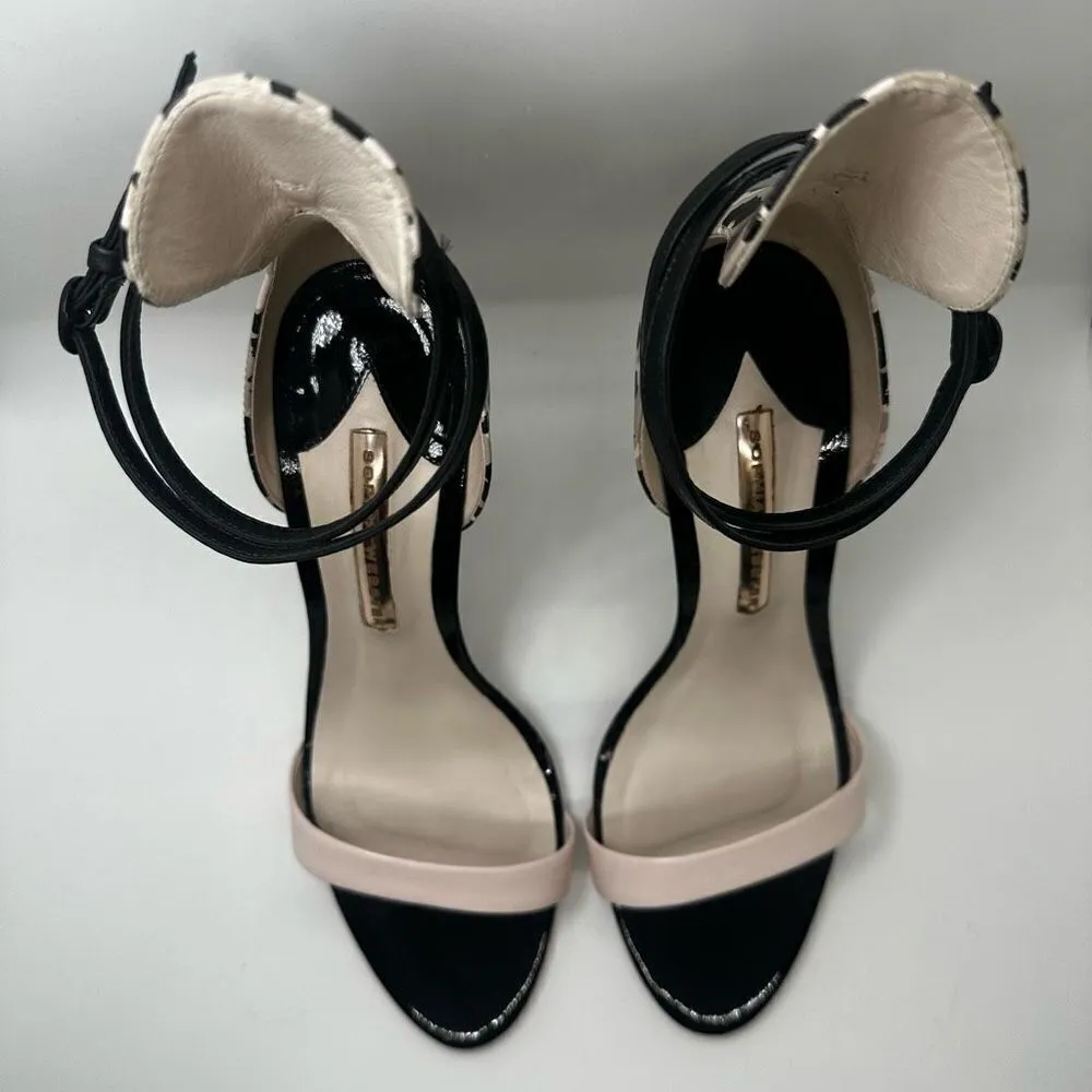 Sophia Webster Nicole Camo Sketch Heels Black Size 9.5 - Image 6
