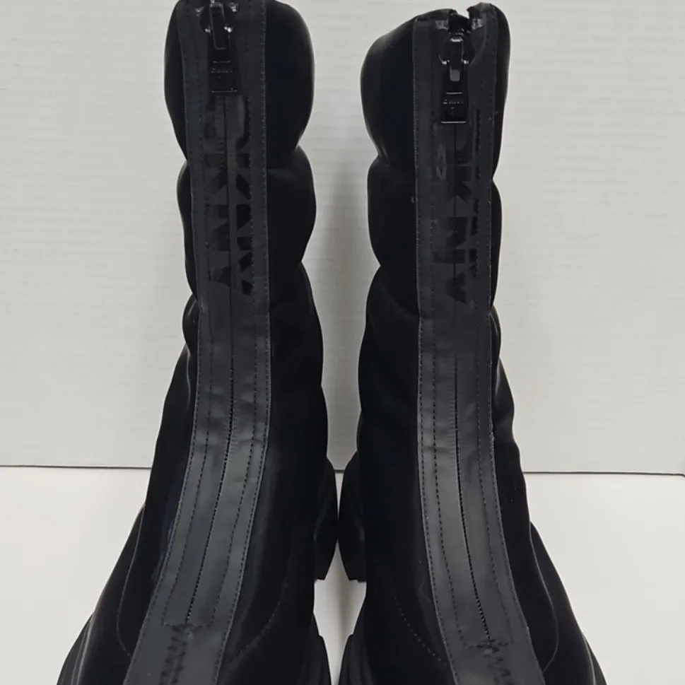 DKNY Fiza Zip up Winter Boots with Metallic Details NEW - Image 6