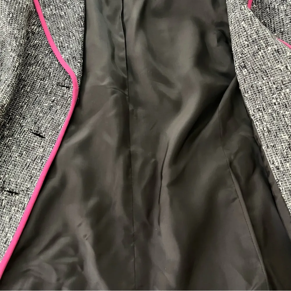 Doncaster Signature Rayon/Silk Blend Textured Lightweight Jacket Blazer Sz 8 - Image 9