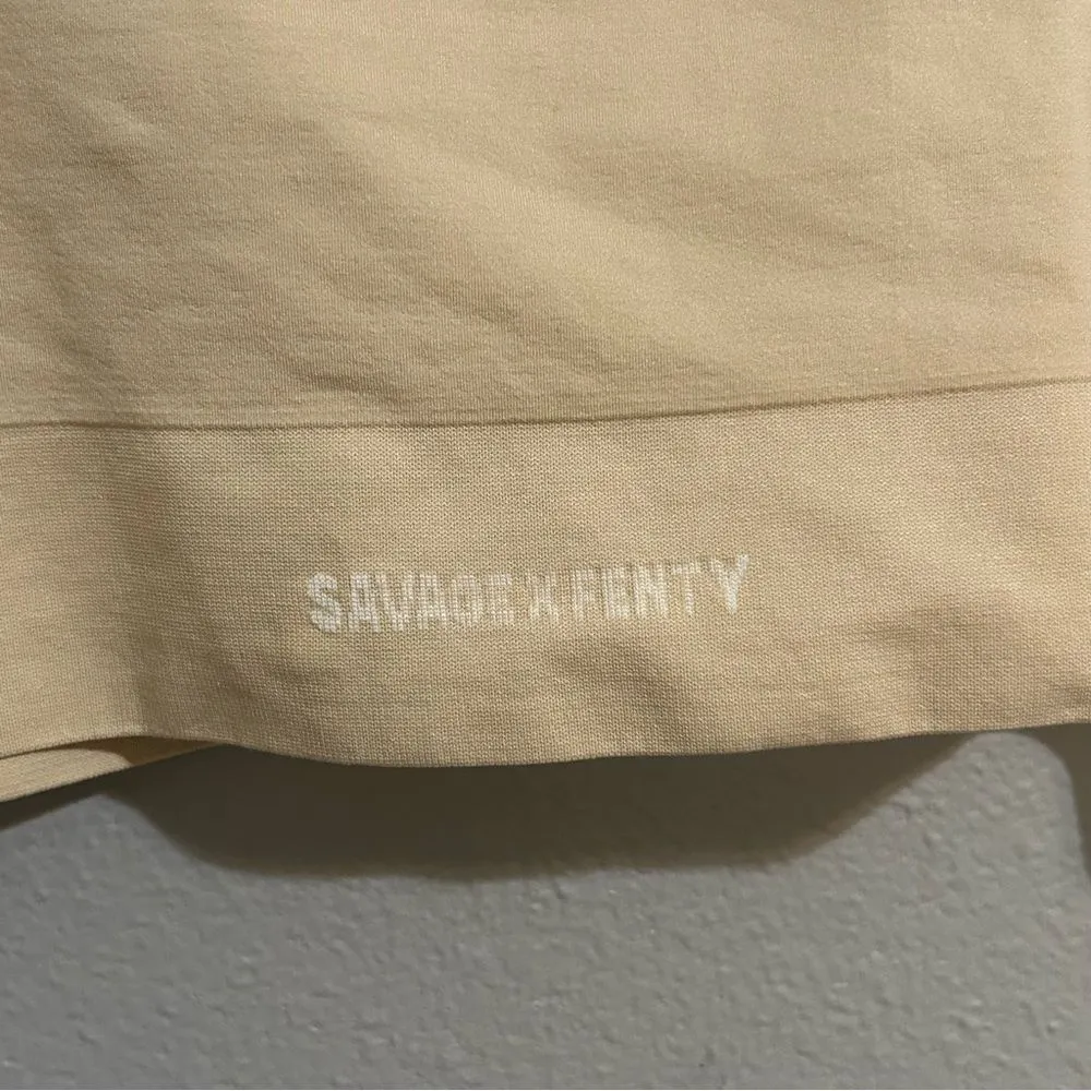 Savage X Fenty neutral seamless scoop neck lounge bralette women’s plus size 2X Tan - Image 4