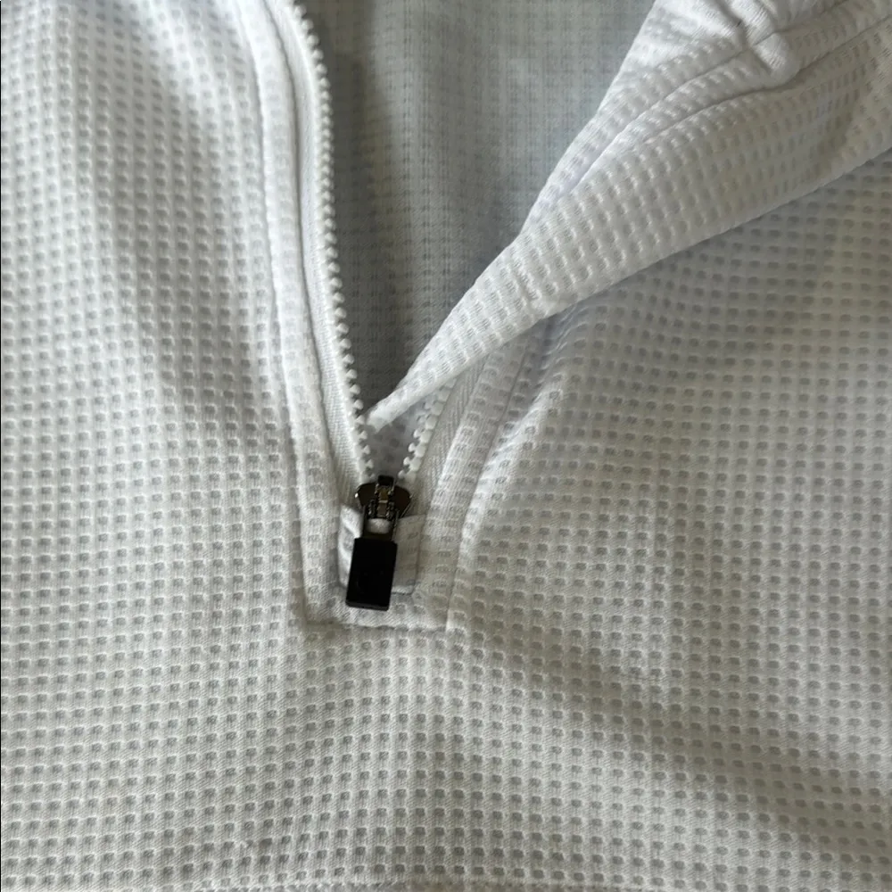 Zyia White Quarter-Zip Pullover - Image 5