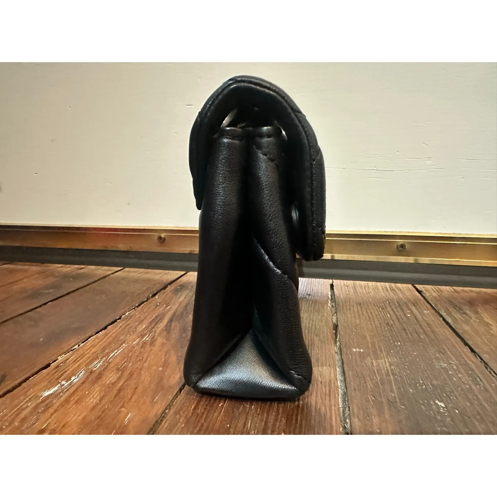 KURT GEIGER London Black Mini The Kensington Lambskin Leather Crossbody Bag NEW - Image 4