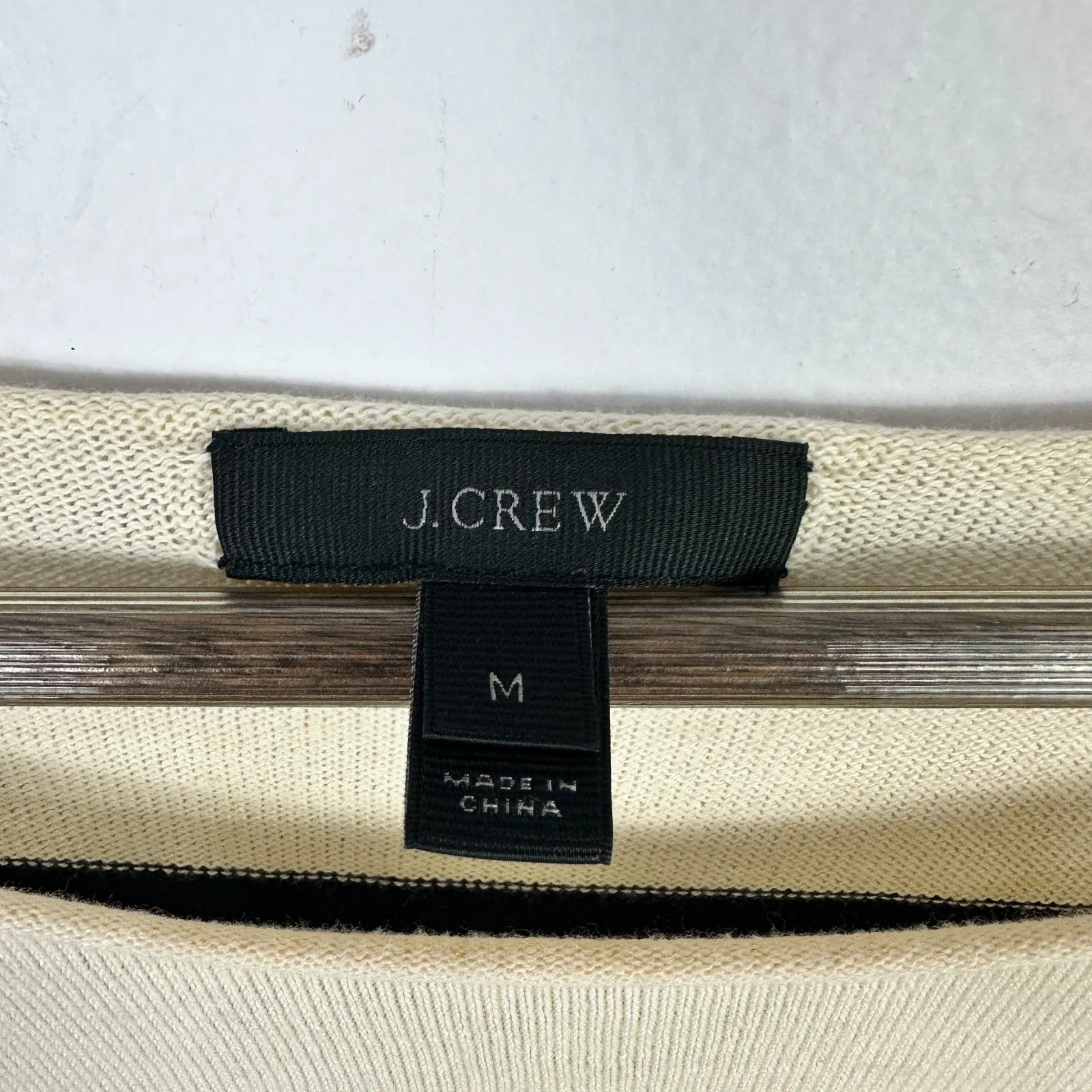 J.Crew M Cotton Ombre Stripe Sweater Coastal Chic Preppy Quiet Luxury Old Money Blue Size M - Image 2