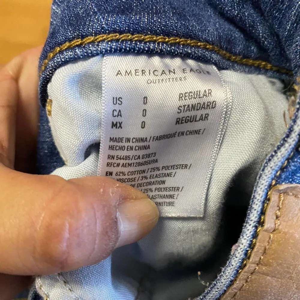 American Eagle Distressed High Rise Jegging Grunge Coastal Cowgirl Crop … - Image 5