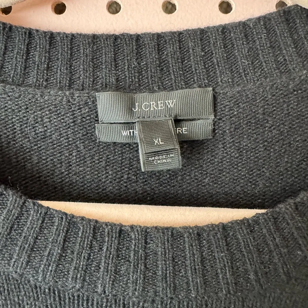 EUC!  Women's Sweater Wool Cashmere Blend Woven Colorblock Sz XL - Image 3