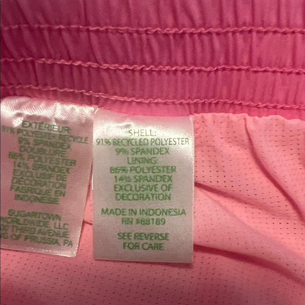 Lilly Pulitzer Luxletic Boca Chica Shorts Women's XS Havana Pink - Image 4