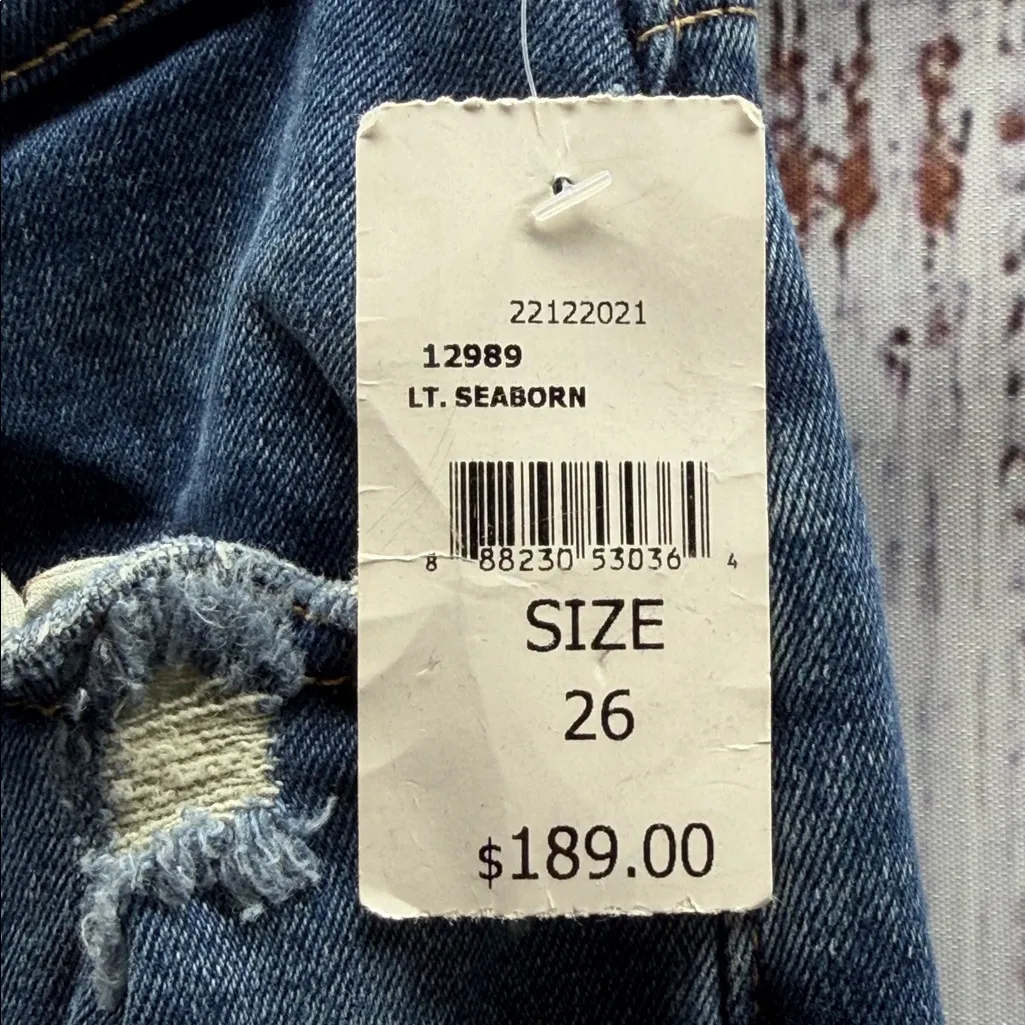 DL1961 NWT Vintage Riley Boyfriend
Straight Jeans in Lt Seaborn Size 26 - Image 9