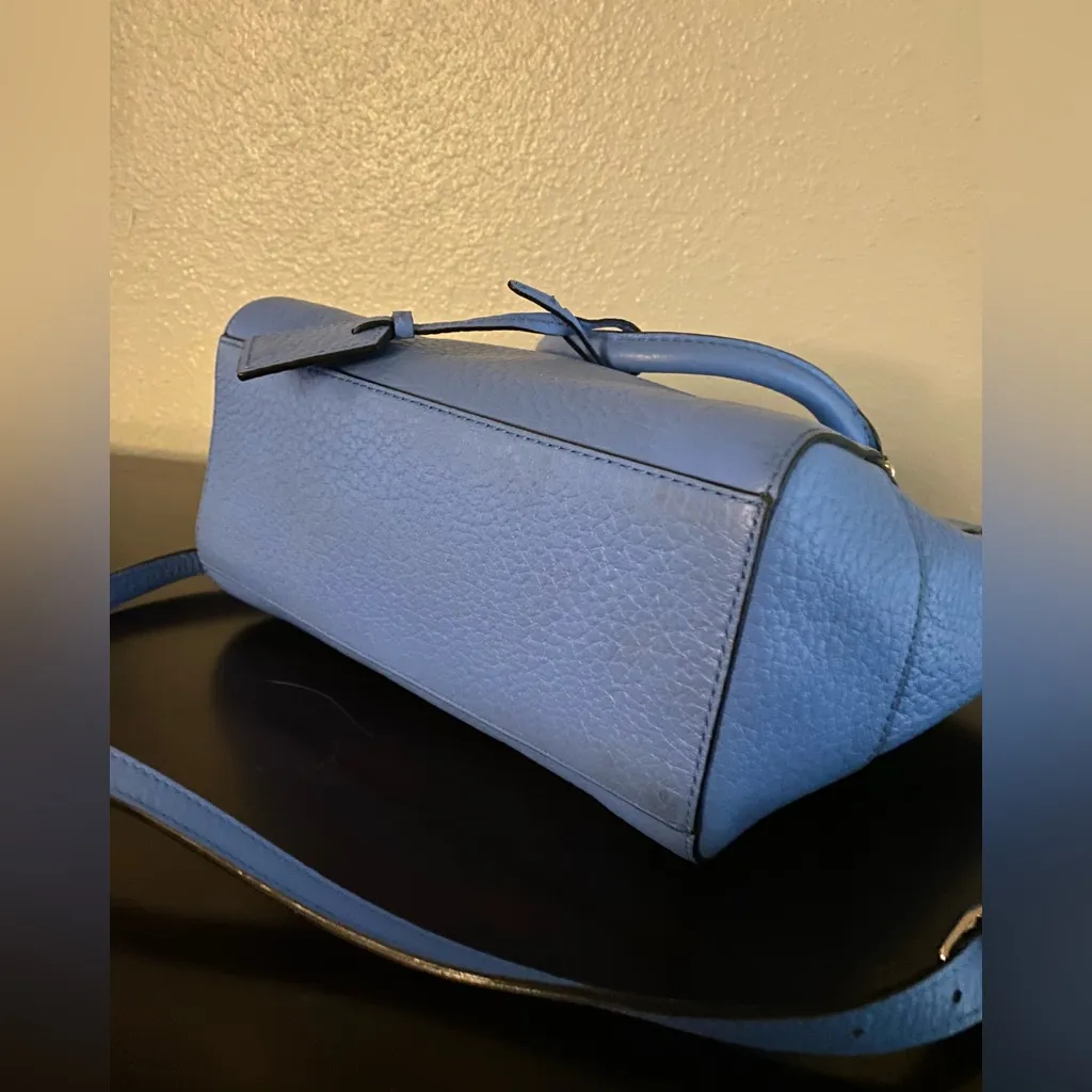 Kate Spade Alice Blue Bay Street Camryn Satchel | Leather Shoulder Bag - Image 5