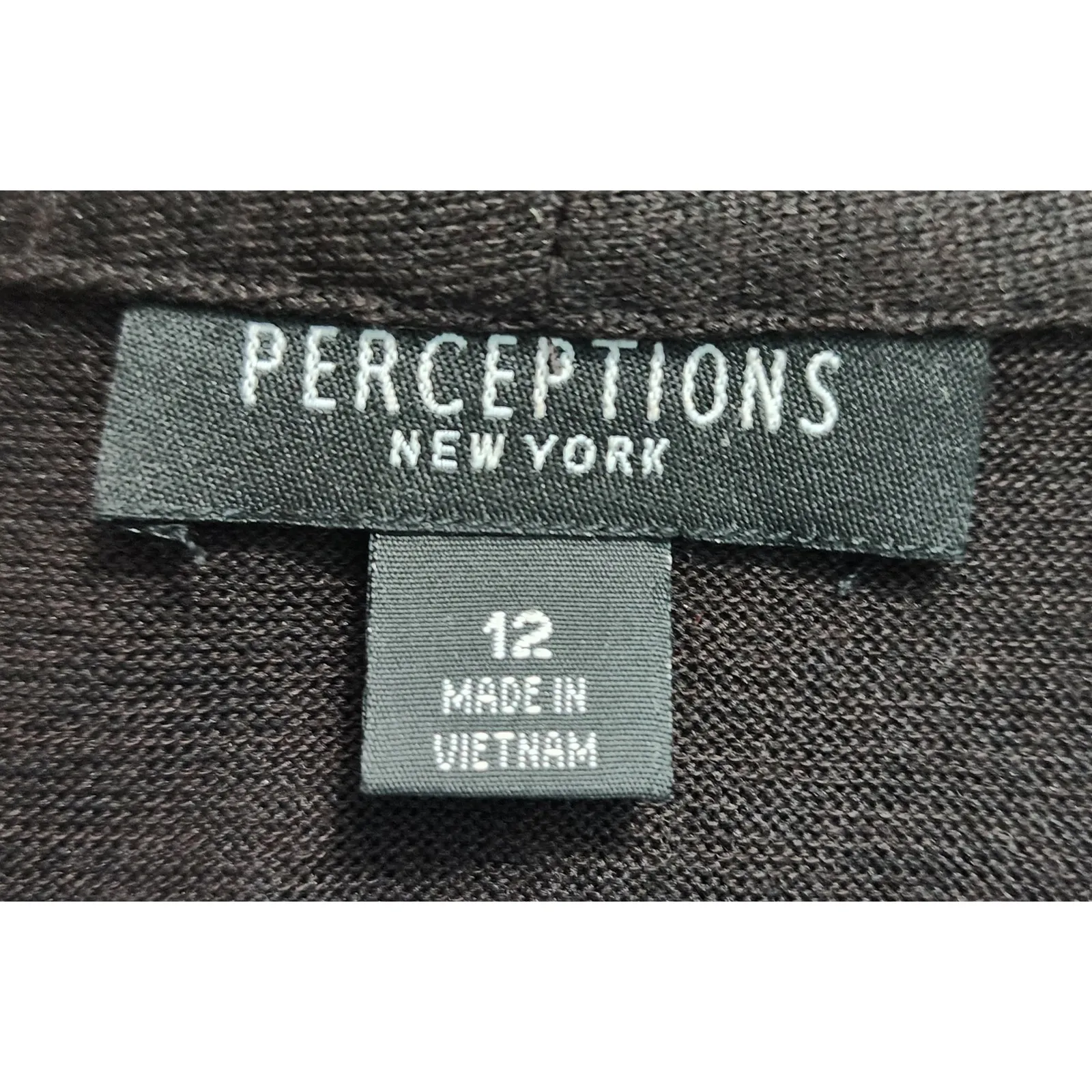 Perceptions New York Womens 2 Piece Dress Black White Floral Size 12 - Image 7