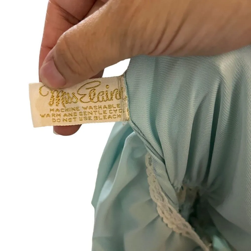 ‎Vintage Miss Elaine Night Gown Blue Size undefined - Image 12
