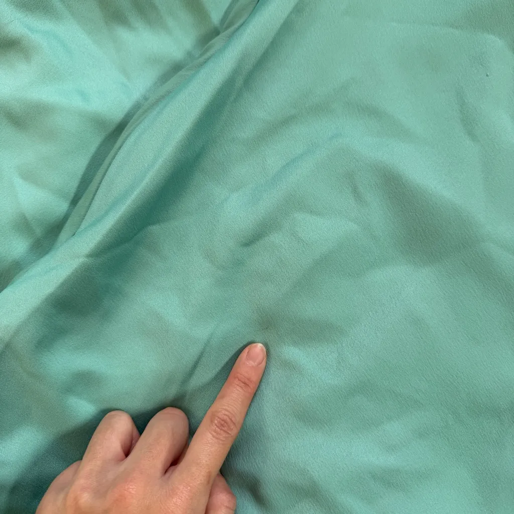 House of CB Strapless Bodycon Satin Maxi Dress M - Aqua - Image 8