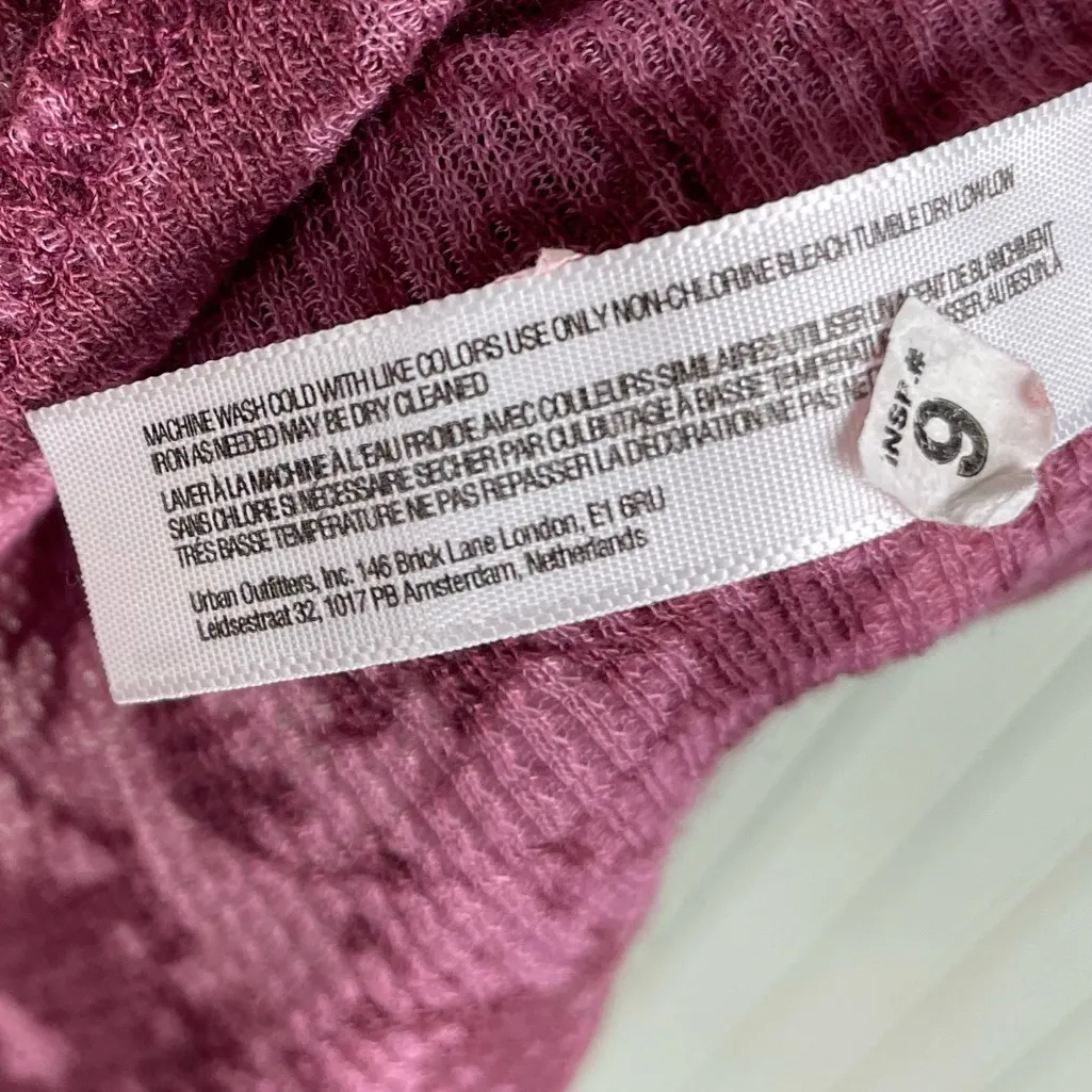 Intimately Free People You And I Long Sleeve Mock Neck Top Size Small Mauve Pink - Image 9