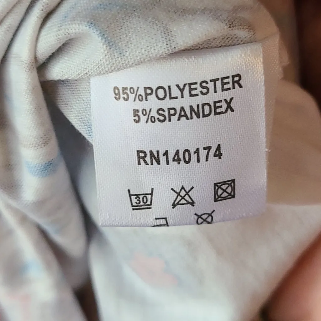 Reborn Bold Floral Tunic Mini Dress M Orange Size M - Image 6