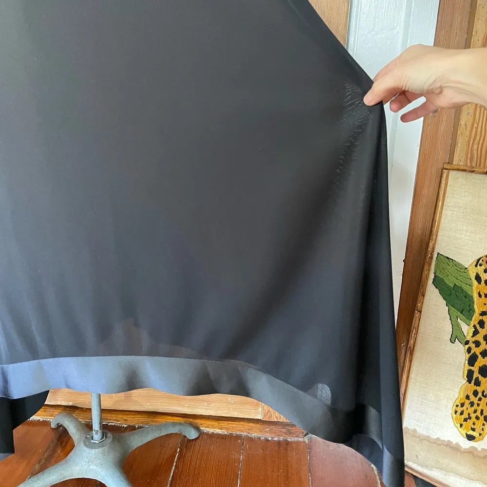 Vintage Lillie Rubin Designer Black Handkerchief Hem Evening Dress - Image 4