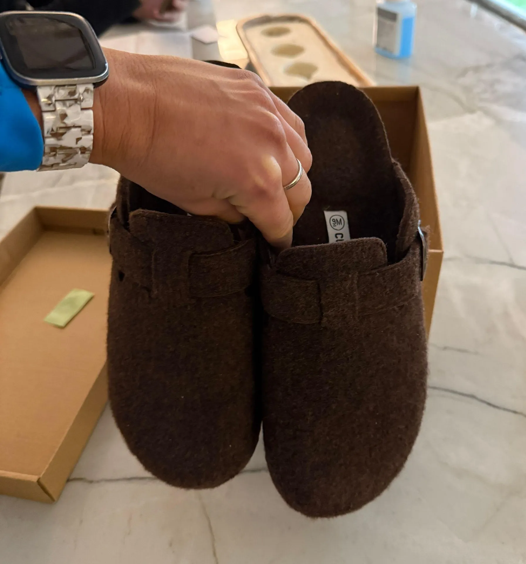 Cushionaire Buckle Clogs - Image 5