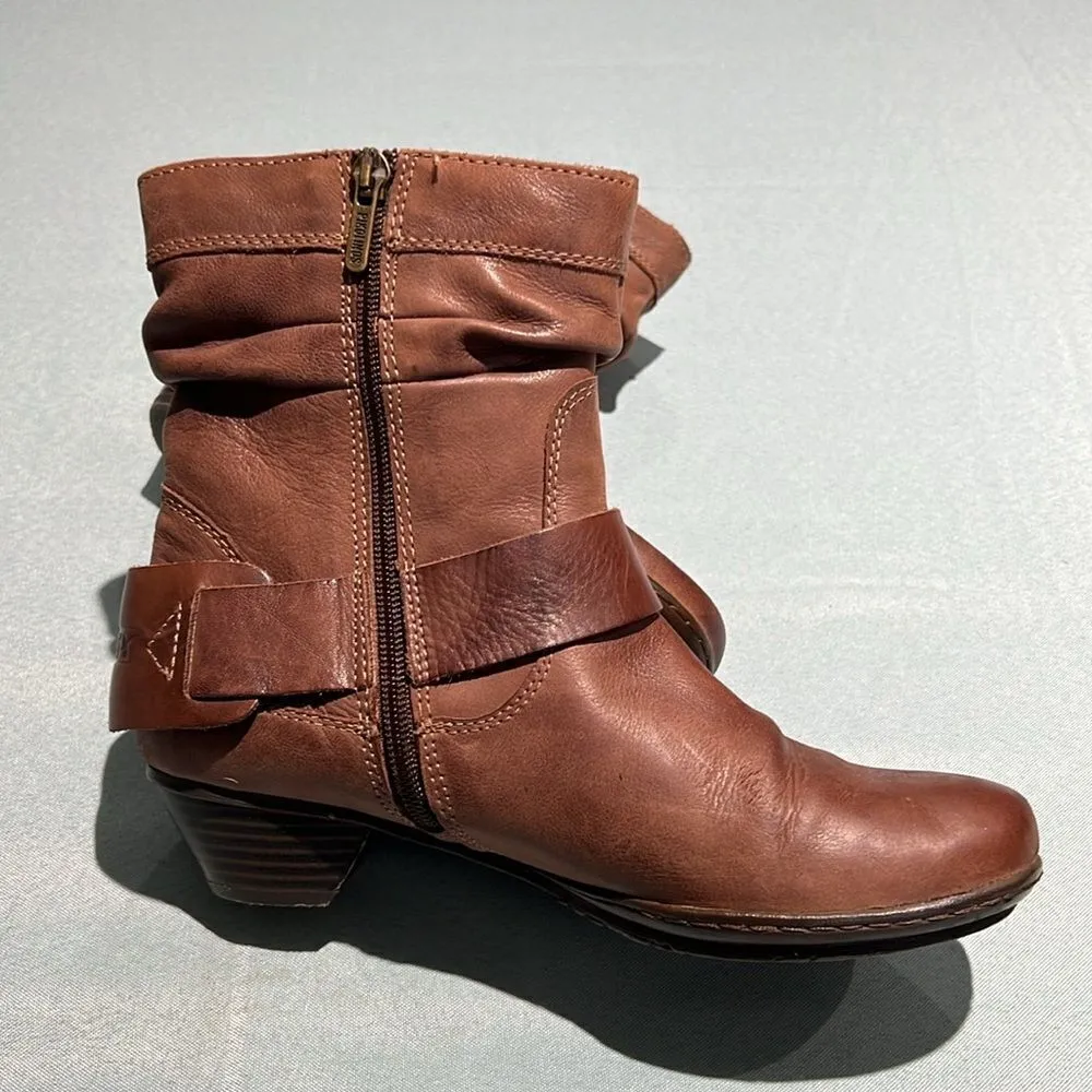 Pikolinos Brujas Bootie Kaki/Choco Ladies Boots Size 6.5/7 - Image 4