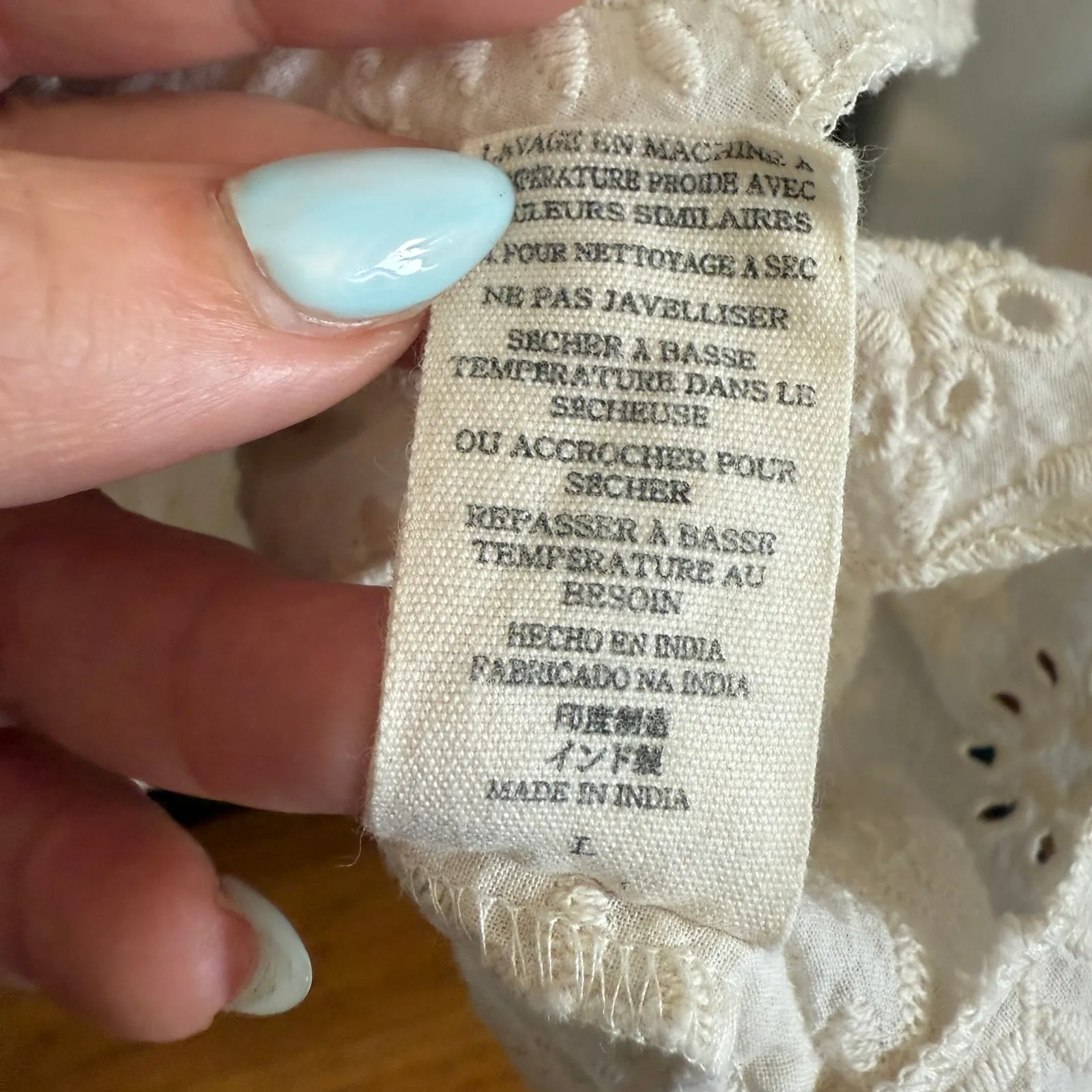 JEN'S PIRATE BOOTY | Rooftop White Eyelet Tiered Smocked Maxi Skirt Large - Image 7