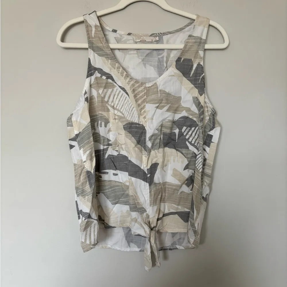 Prana McKenzie front tie tank top sz m - Image 3