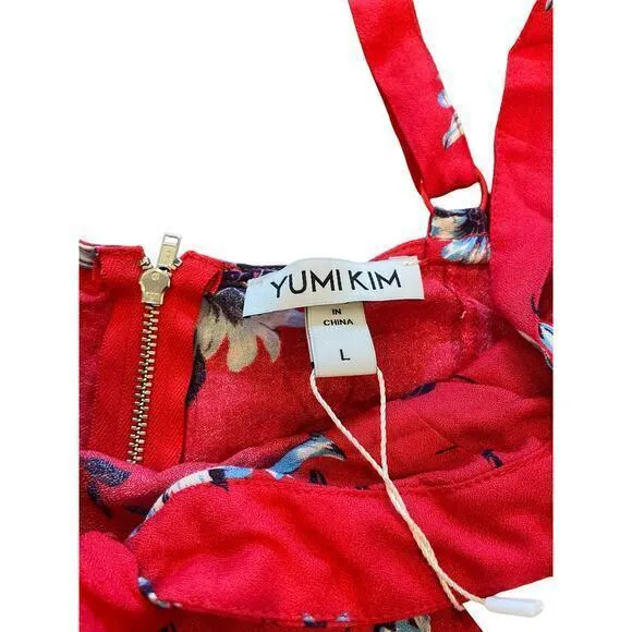 NWT Revolve Yumi Kim‎ Crop Top Siren Top in Finders Keepers Red w/ Front Tie - Image 5