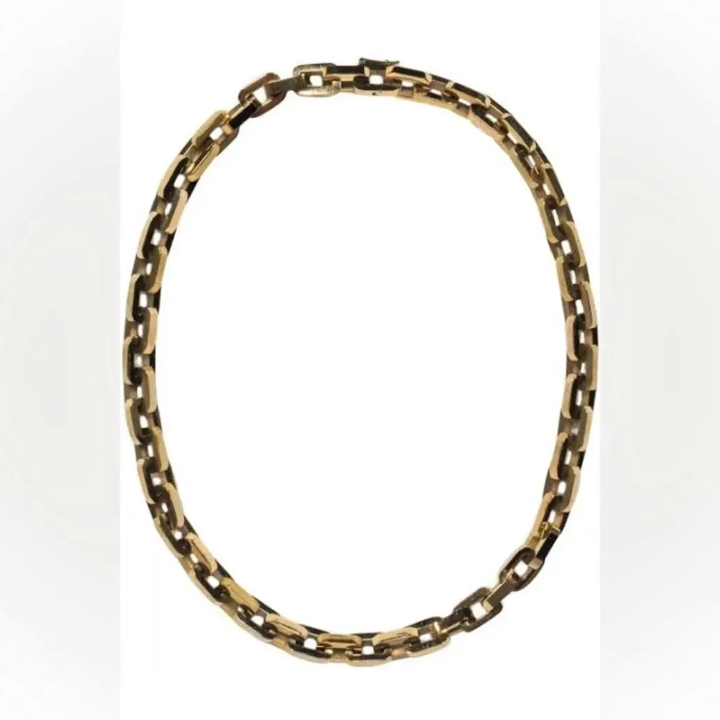 Eddie Borgo Supra Link Necklace Chunky Chain GOLD NEW Wrapped+ Gift Bag & Card - Image 2