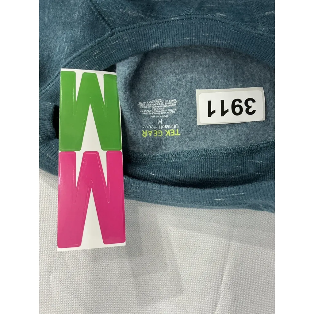 Womans Tek Gear Ultra Soft Fleece Medium Sweatshirt Pullover Teal - Image 3