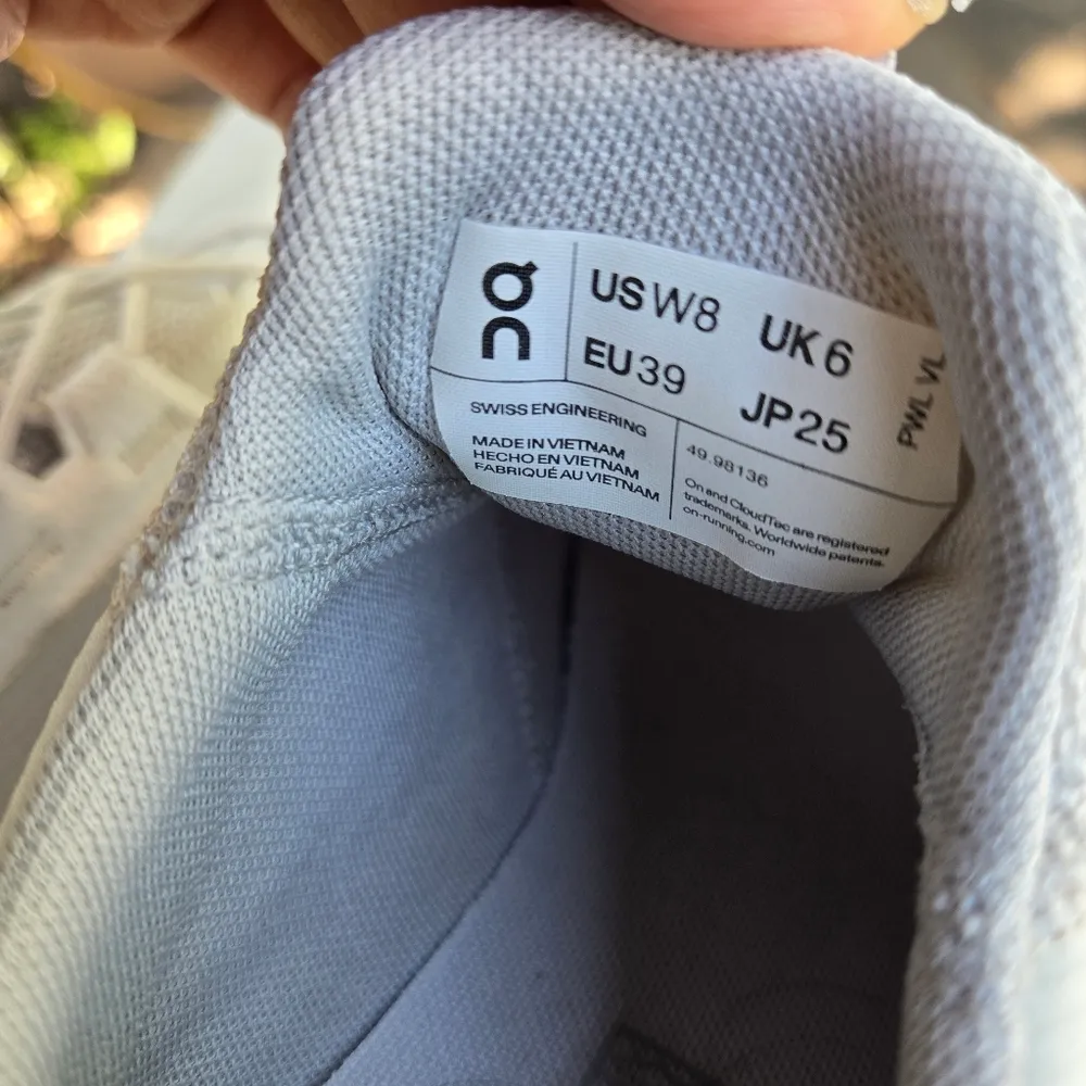 On Clouds Women's Cloudaway Ice/ GLACIER Size 8 White - Image 8