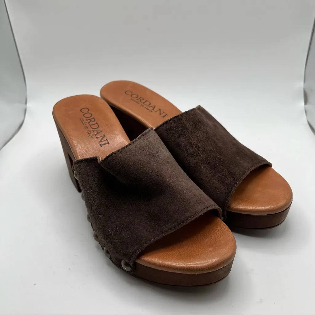 Cordani Whitley Block Heel Sandal (Women) Color: Cacao size 36 US 5.5 studded - Image 10