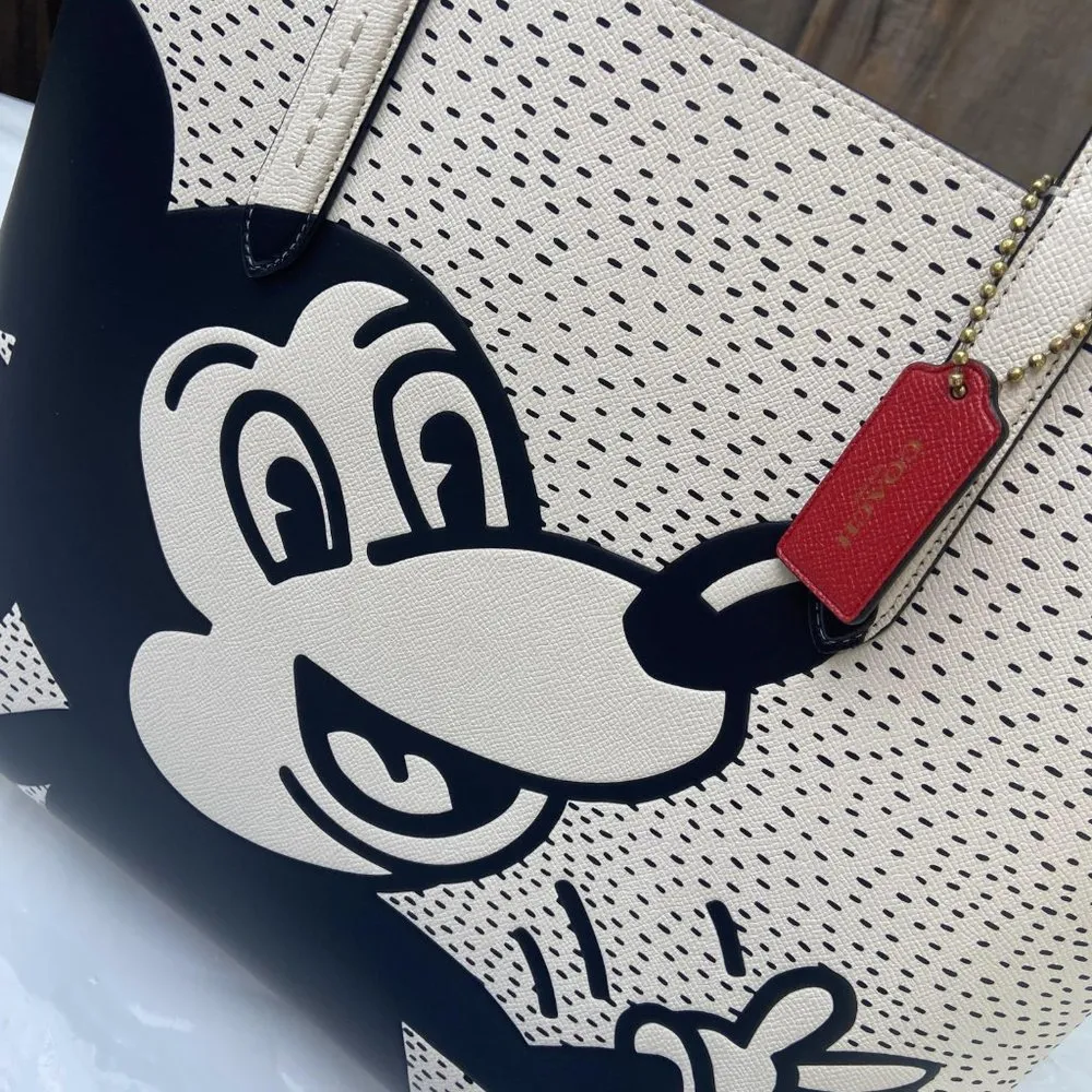 Coach Disney Mickey Mouse X Keith Haring Highline Tote C0895 - Image 5