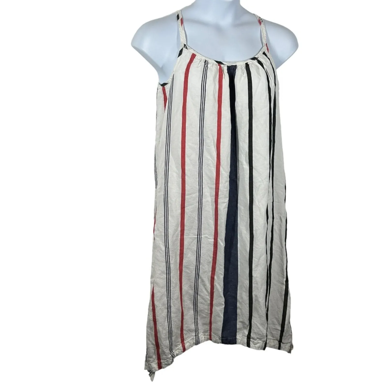 Tommy Bahama Amalia Stripe Linen Halter Midi Dress Coastal Summer Size S - Image 10