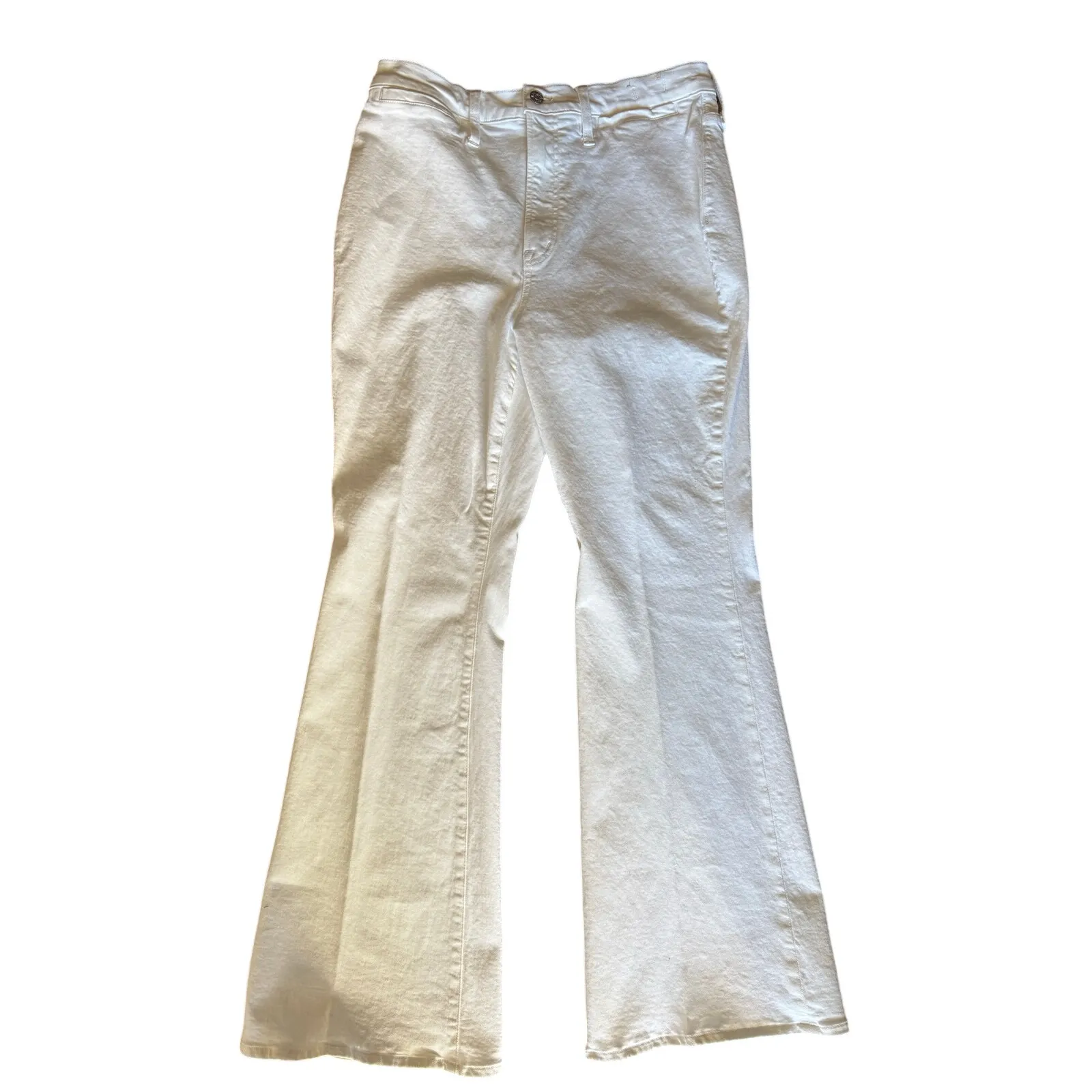 Madewell The Perfect Vintage Flare Jeans, white, women’s size 31 - Image 2