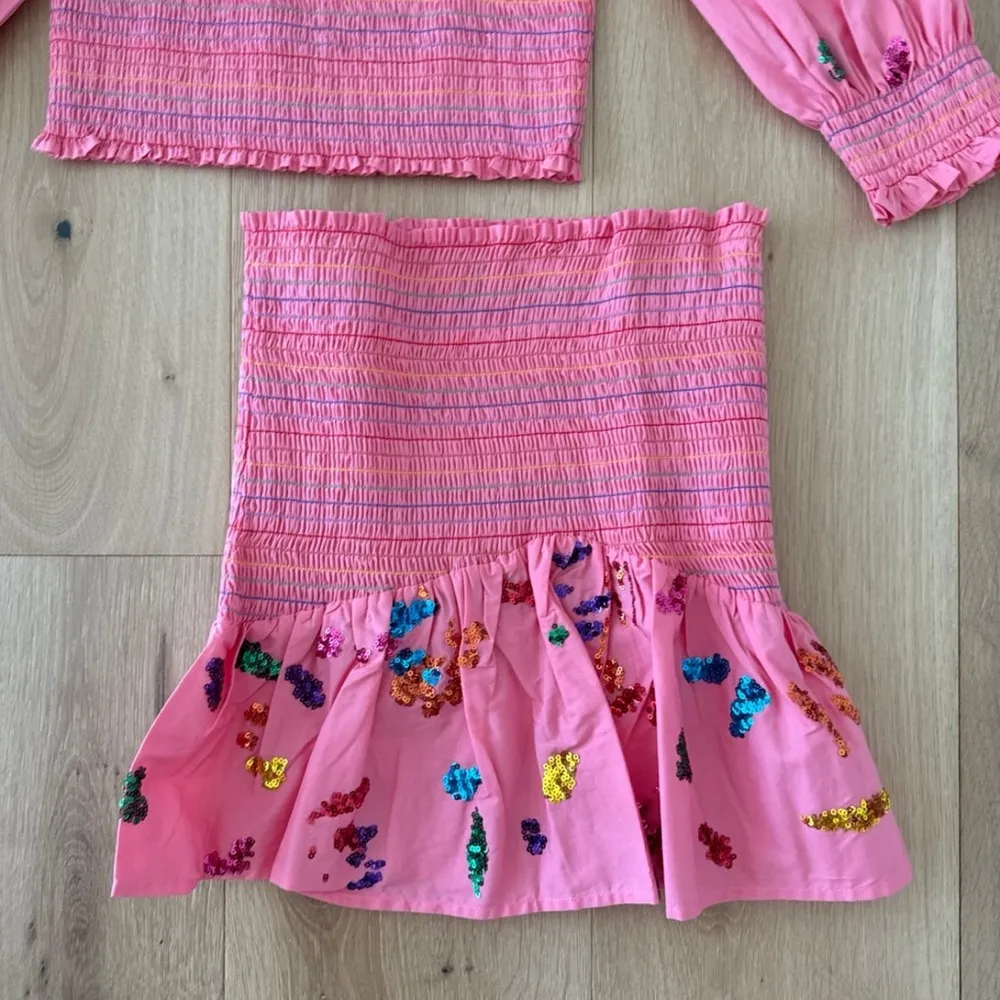 NWOT  Sequin Paint Splatter Set - Image 6