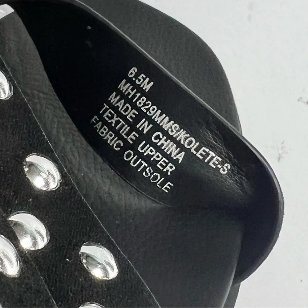MIA Women's Black Embellished Silver Studs  Kolete Sz 6.5 - Image 2