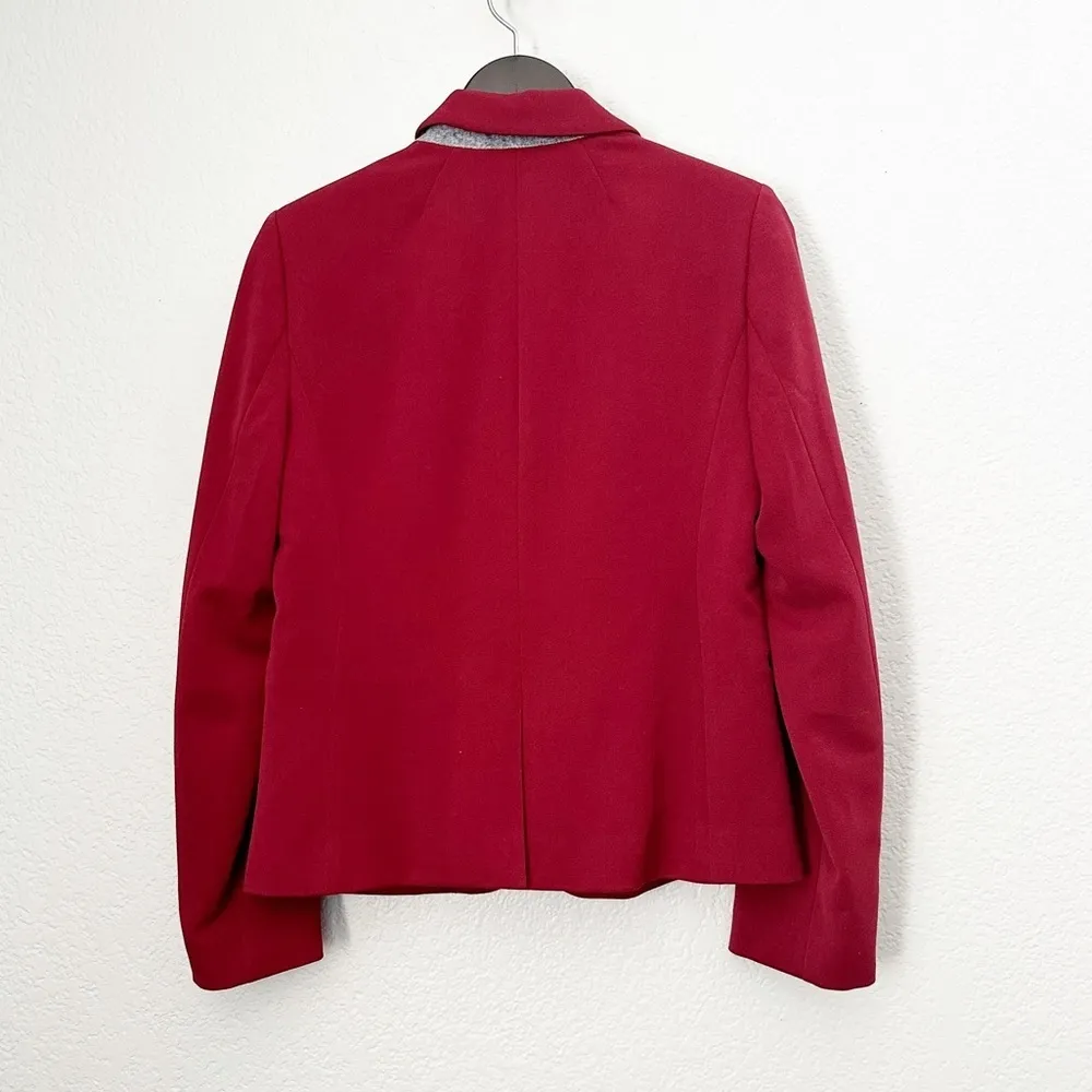 J. CREW Schoolboy Blazer Merlot Red Small - Image 6