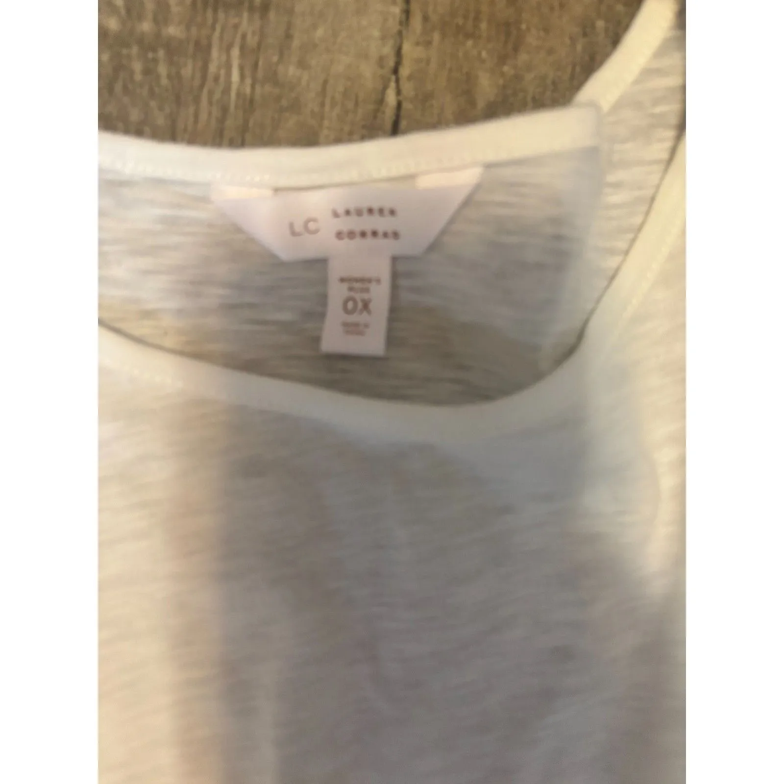 NWT LC Lauren Conrad White Lace Flutter Sleeve Top Womens Plus 0X - Image 2