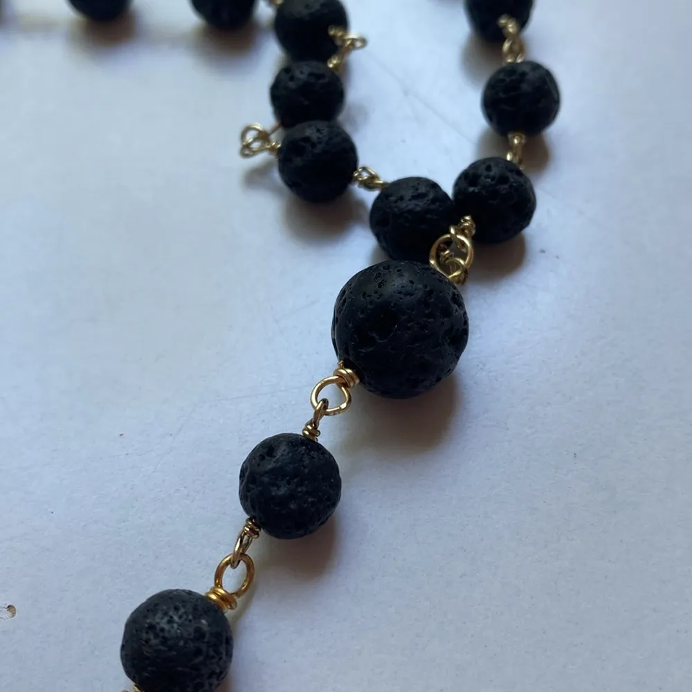 Soft Surroundings Maj Necklace Malachite Hexagon‎ Pendant Statement Medallion - Image 4