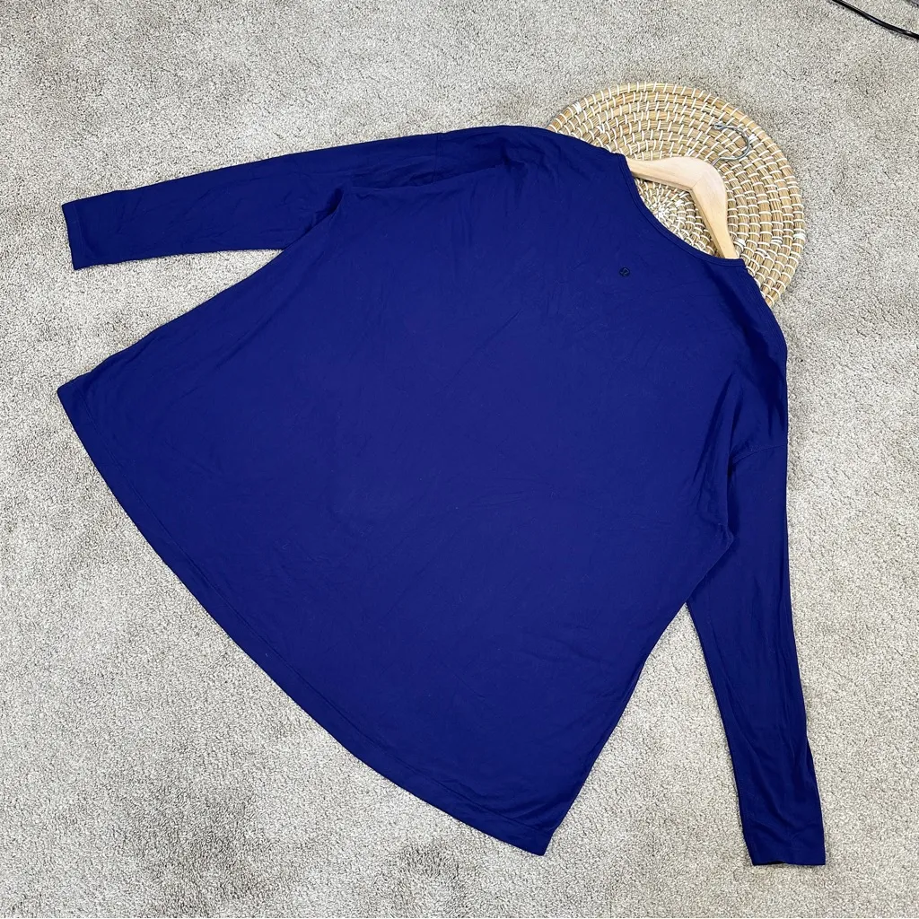 Lululemon Women’s City Bound Long Sleeve Shirt Top in Emperor Blue Size 12 - Image 8