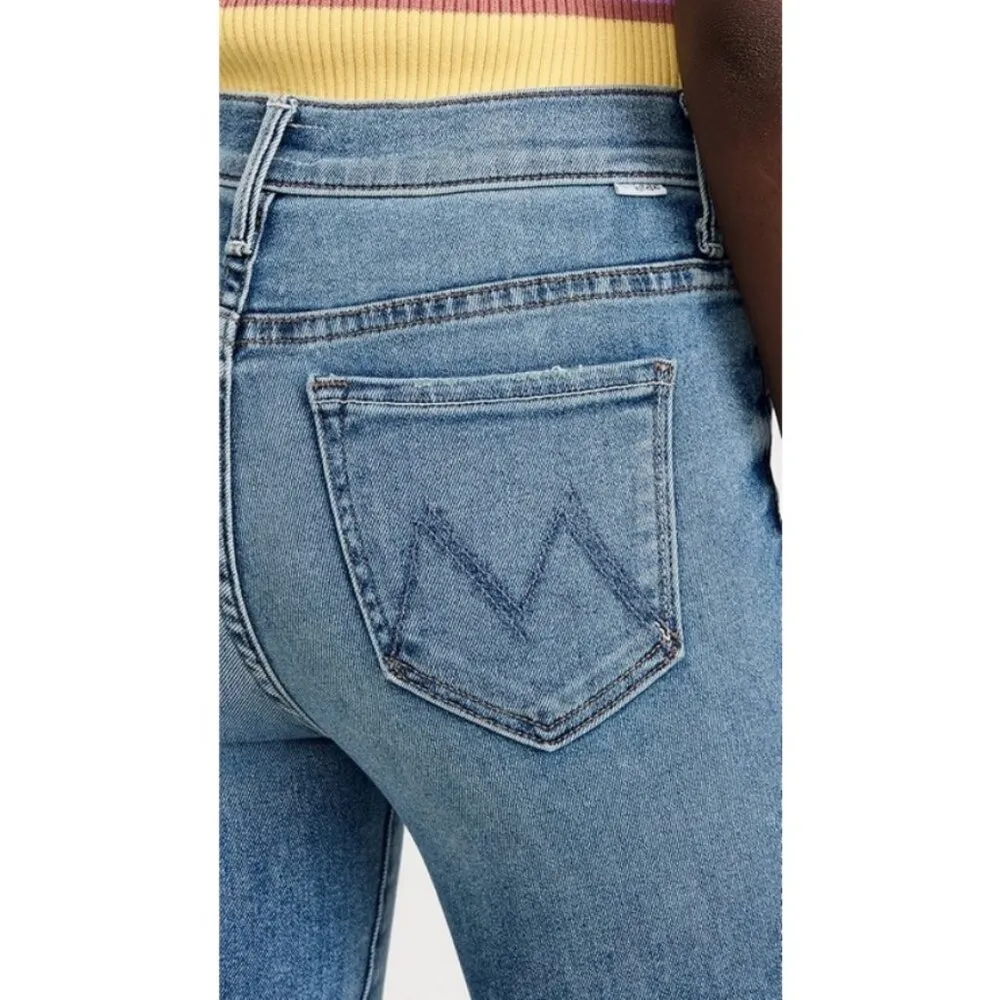 💕MOTHER💕 The Insider Crop Step Fray Jeans ~ Juicin' 34 NWT Blue - Image 8