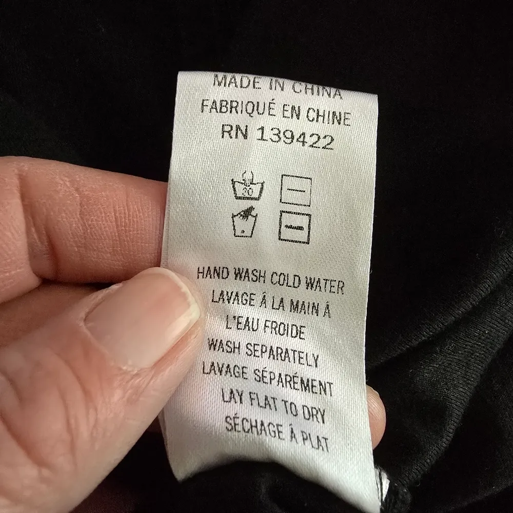 Tobi Black Crossover Sleeveless Plunging Vneck Knit Tunic Mini Dress Size Small - Image 8