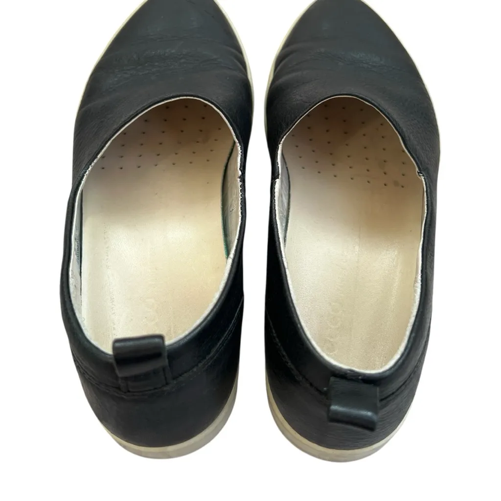 Ecco Leather Shoes Black Size 8 - Image 6