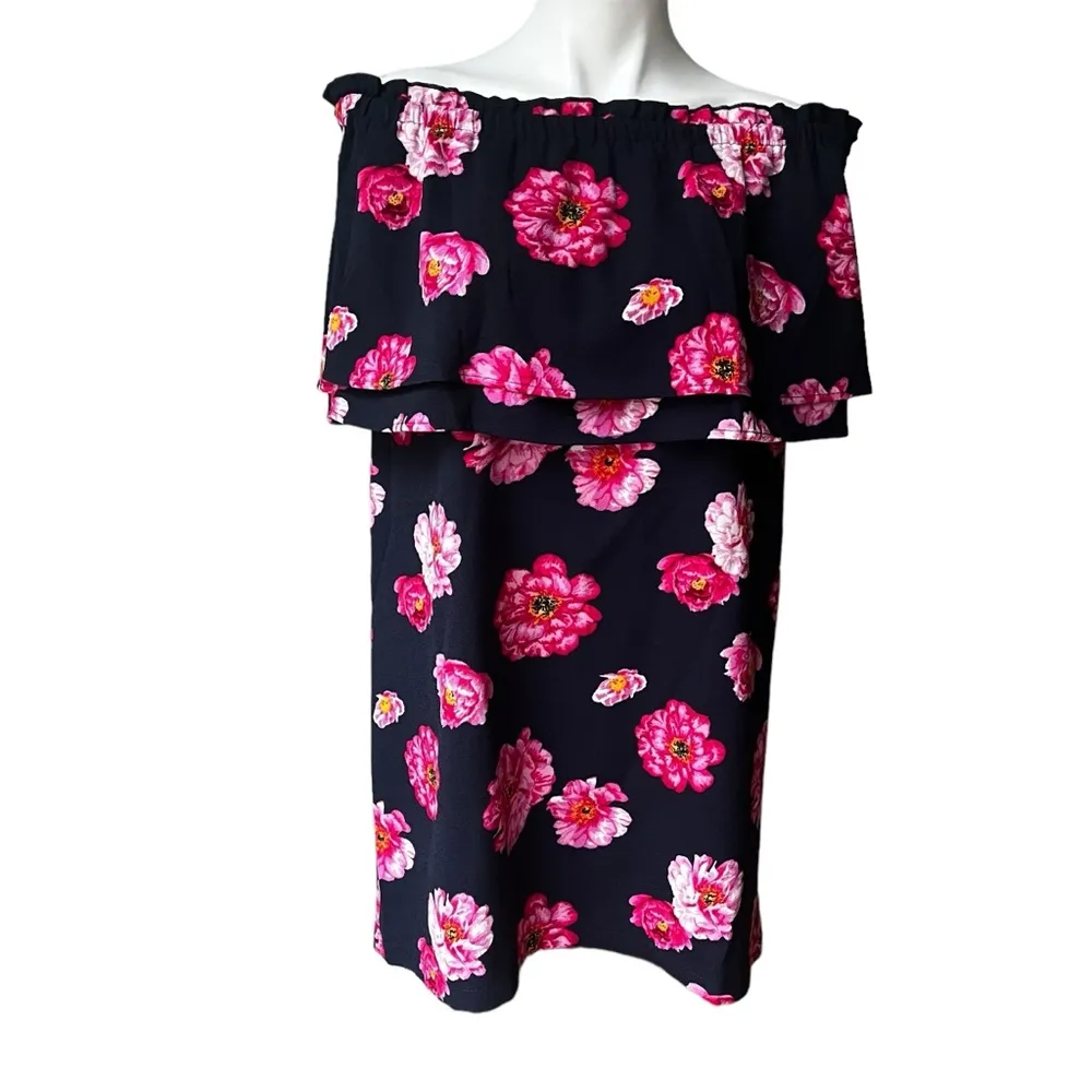 Mud Pie Womens Pippa Off-The-Shoulder Summer Dress, Pink Peony, Sz M - Image 6