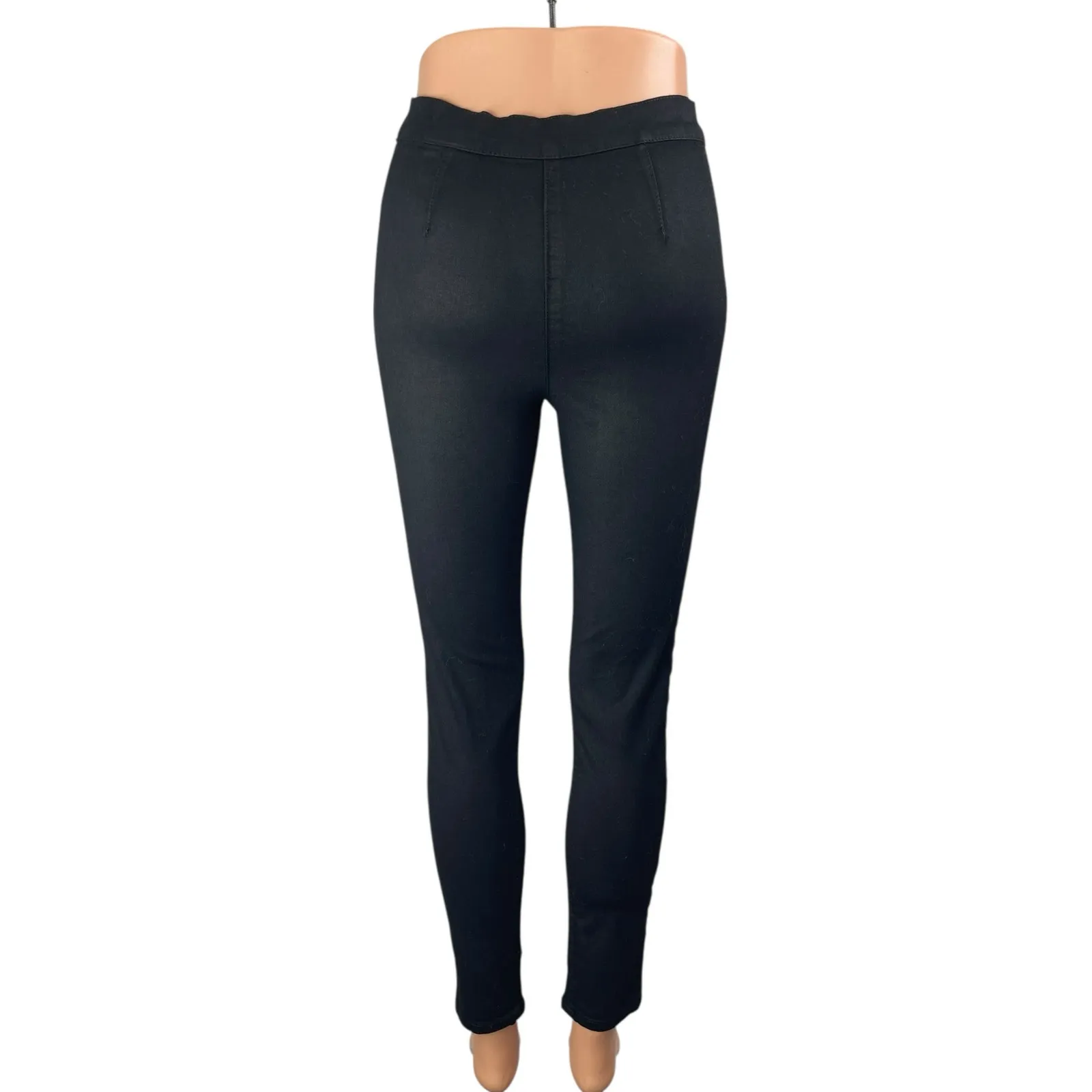 Lovers + Friends Womens Black Zip Fly High Rise Slim Skinny Denim Jeans Pants 25 - Image 2