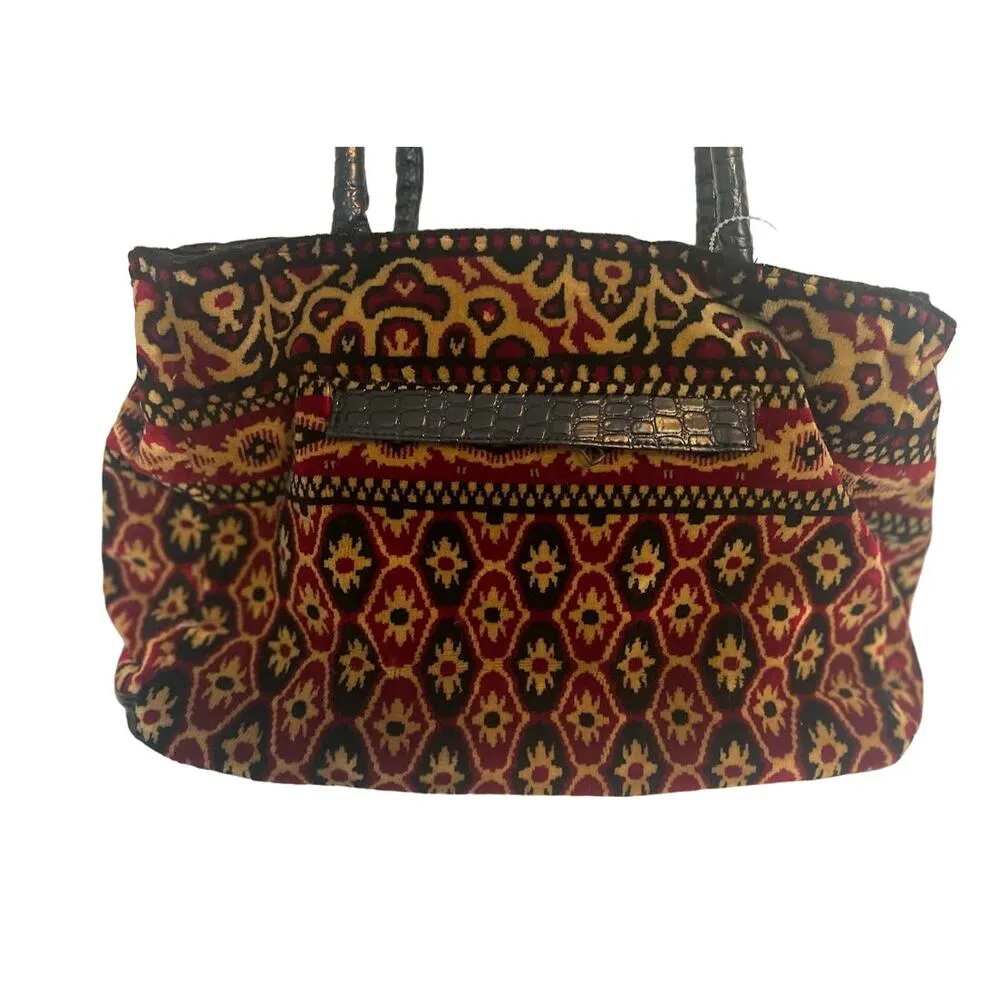 Coldwater Creek Indian Tapestry Tote Purse NWT - Image 2