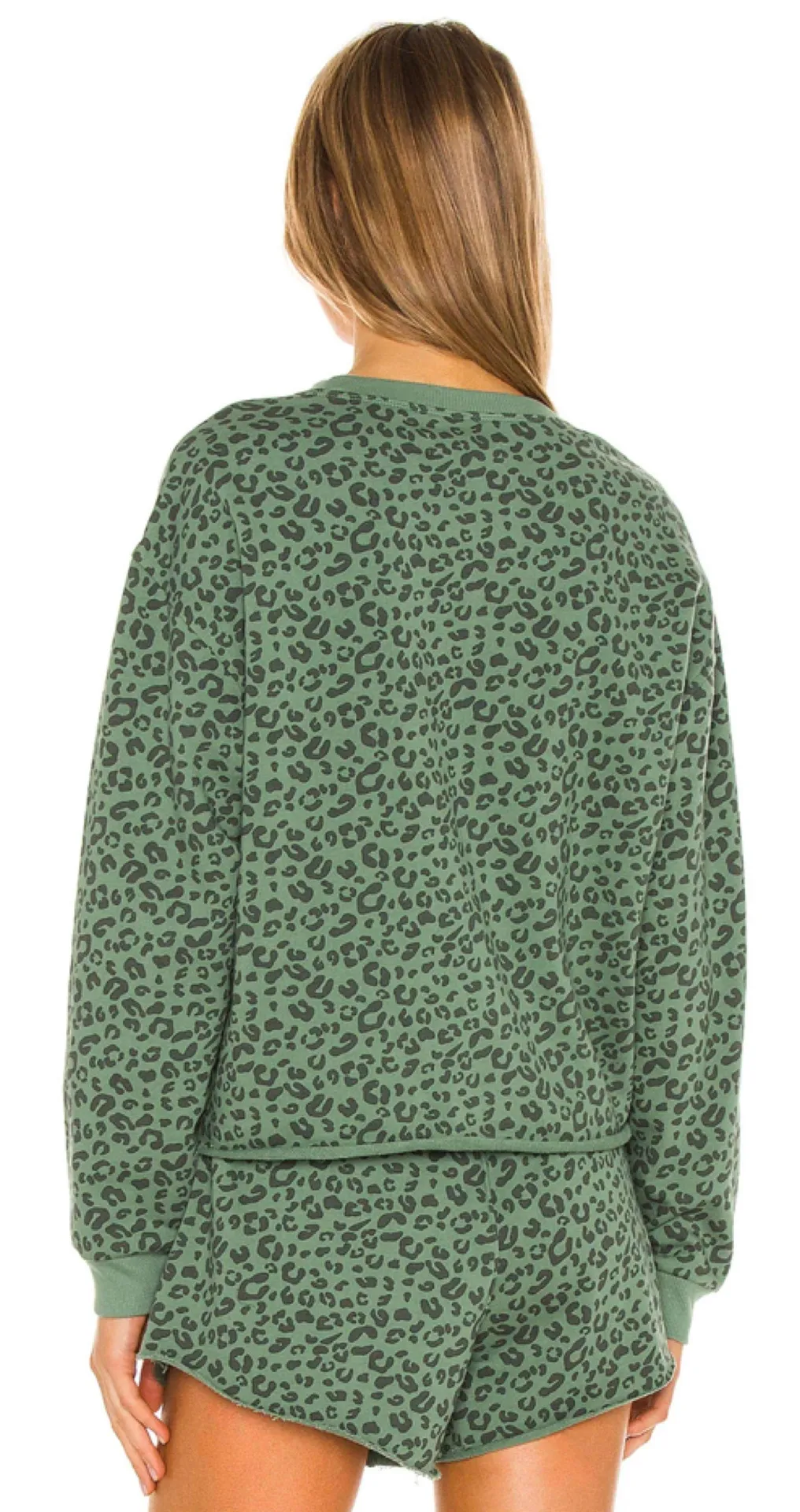 BlankNYC | NWT Cheetah Print Crop Crewneck Sweatshirt - Image 2