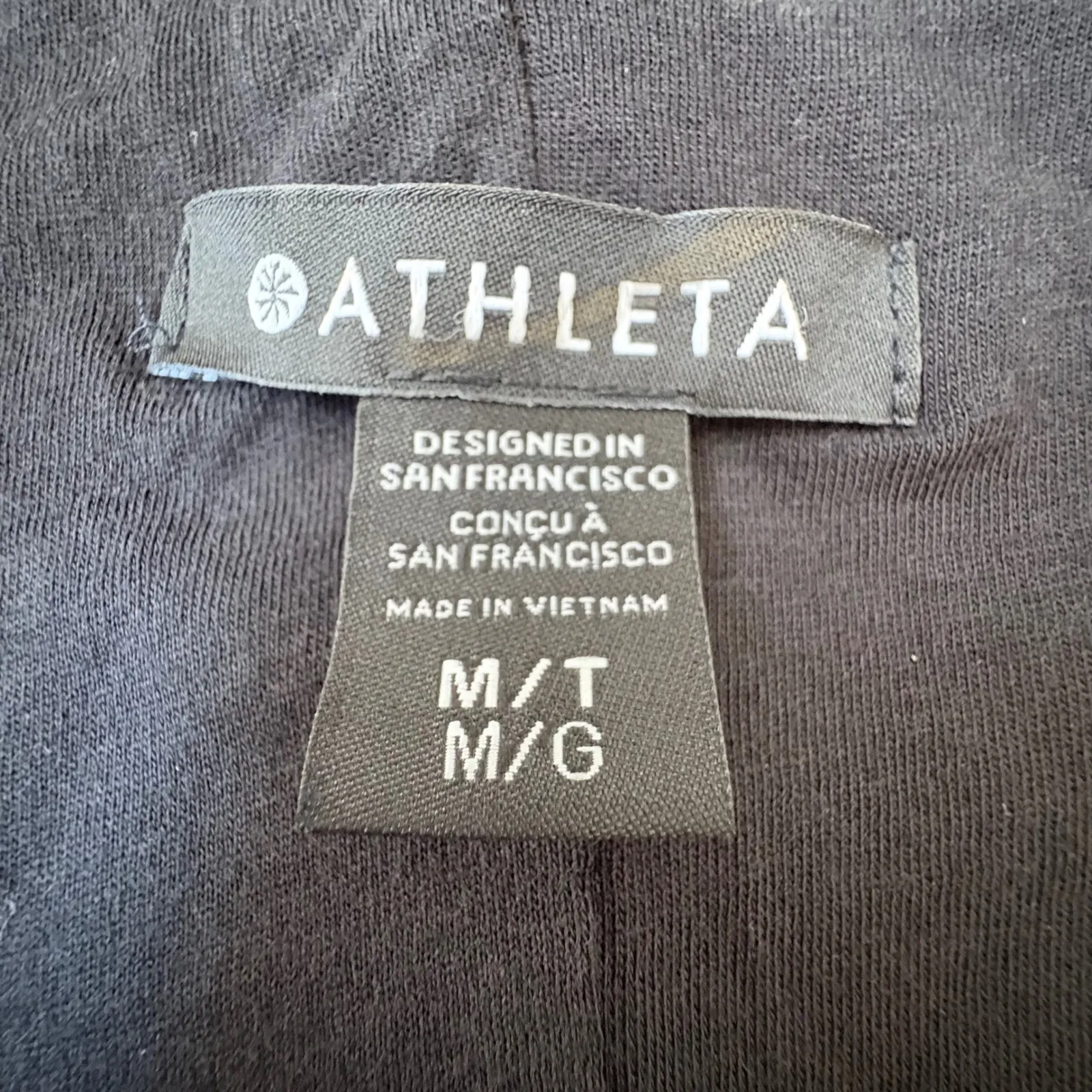 Athleta Stella Dress Ruched‎ Sleeveless Bodycon Casual Black Dress Med Tall - Image 6